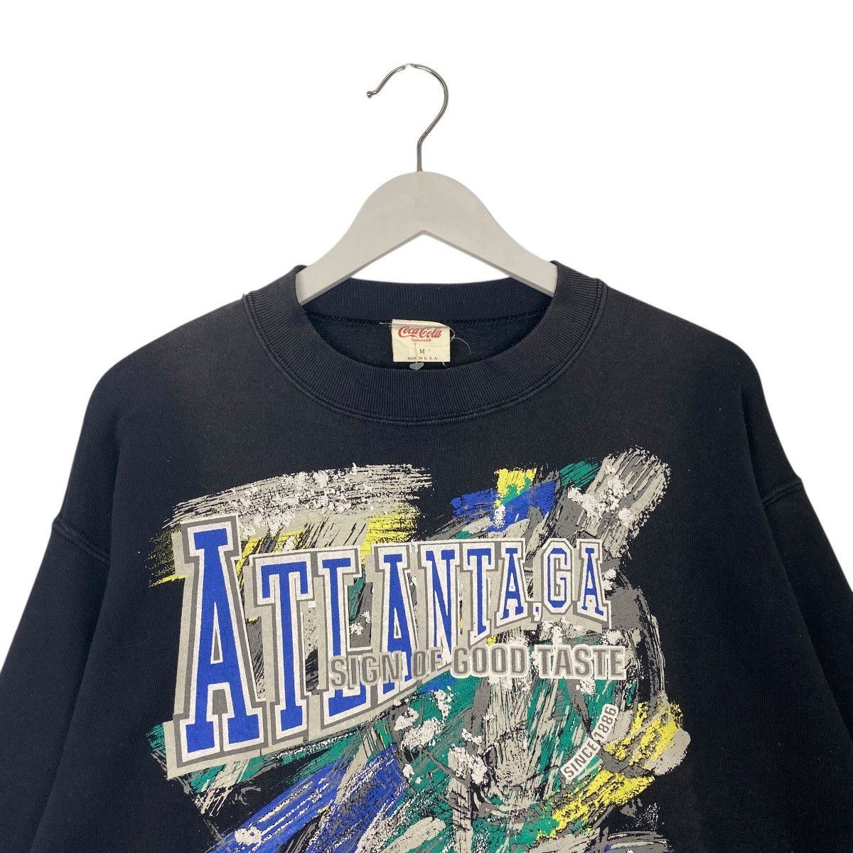 Vintage Vintage 90s Coca Cola Atlanta Sweatshirt Crewneck USA Size M Size US M / EU 48-50 / 2 - 4 Thumbnail