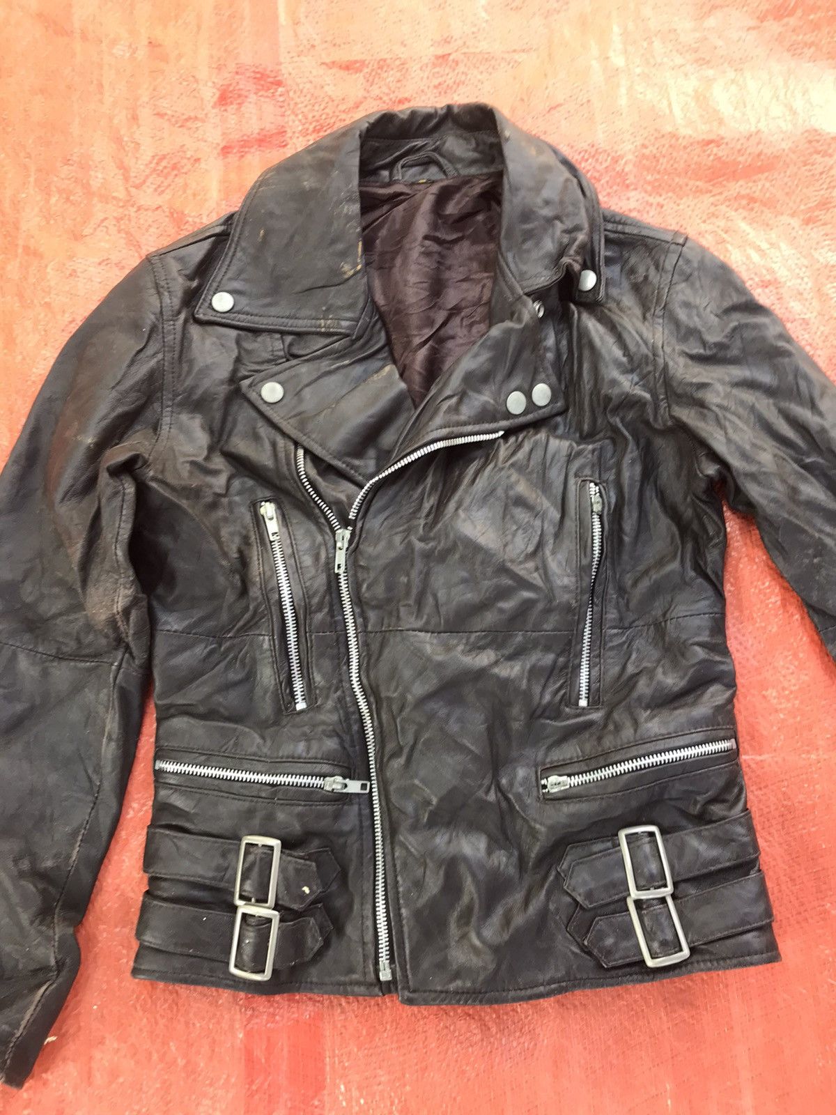 Seditionaries RARE DOUBLE COLLAR LEATHER JACKET SEDITIONARIES RACING JCKT Size US XS / EU 42 / 0 - 3 Thumbnail
