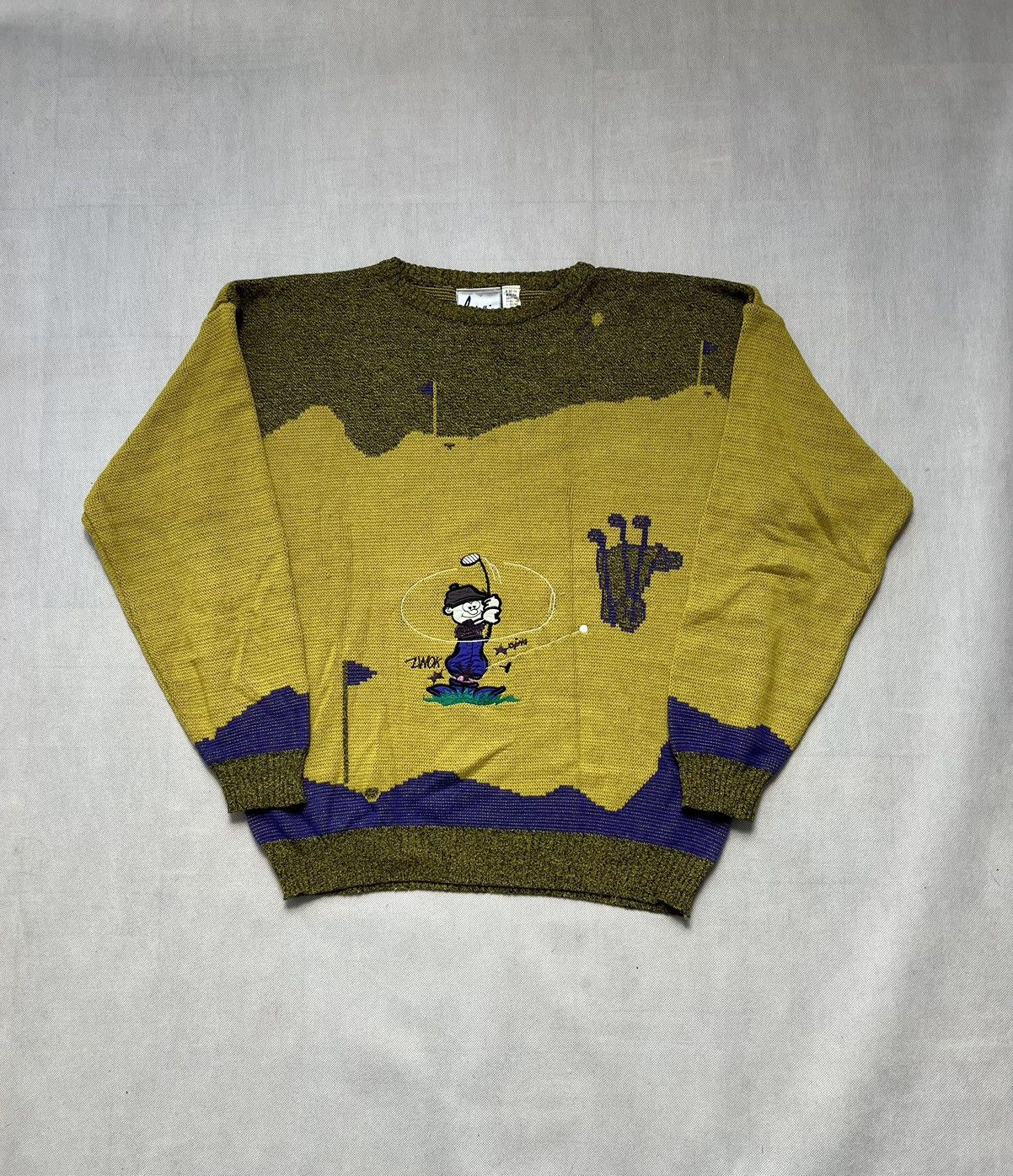 Vintage Sweater Golf Coletti vintage 90’s patterns Size US L / EU 52-54 / 3 - 2 Thumbnail