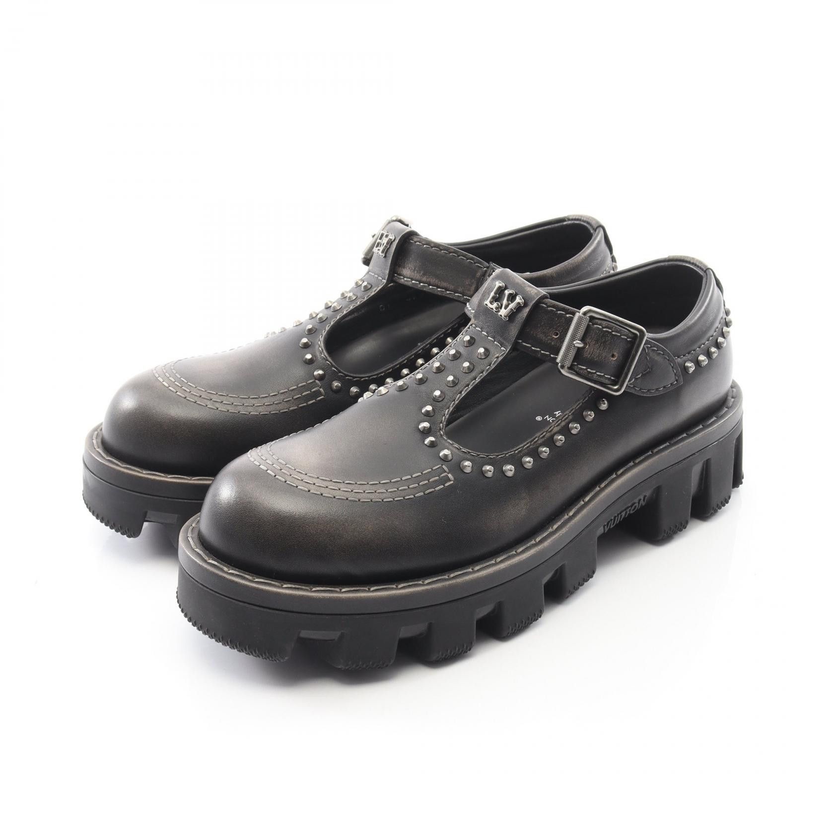Louis Vuitton Louis Vuitton Louis Vuitton LV Checker Line Leather Casual Shoes Leather Shoes DUTY FREE for USA Size ONE SIZE - 1 Thumbnail