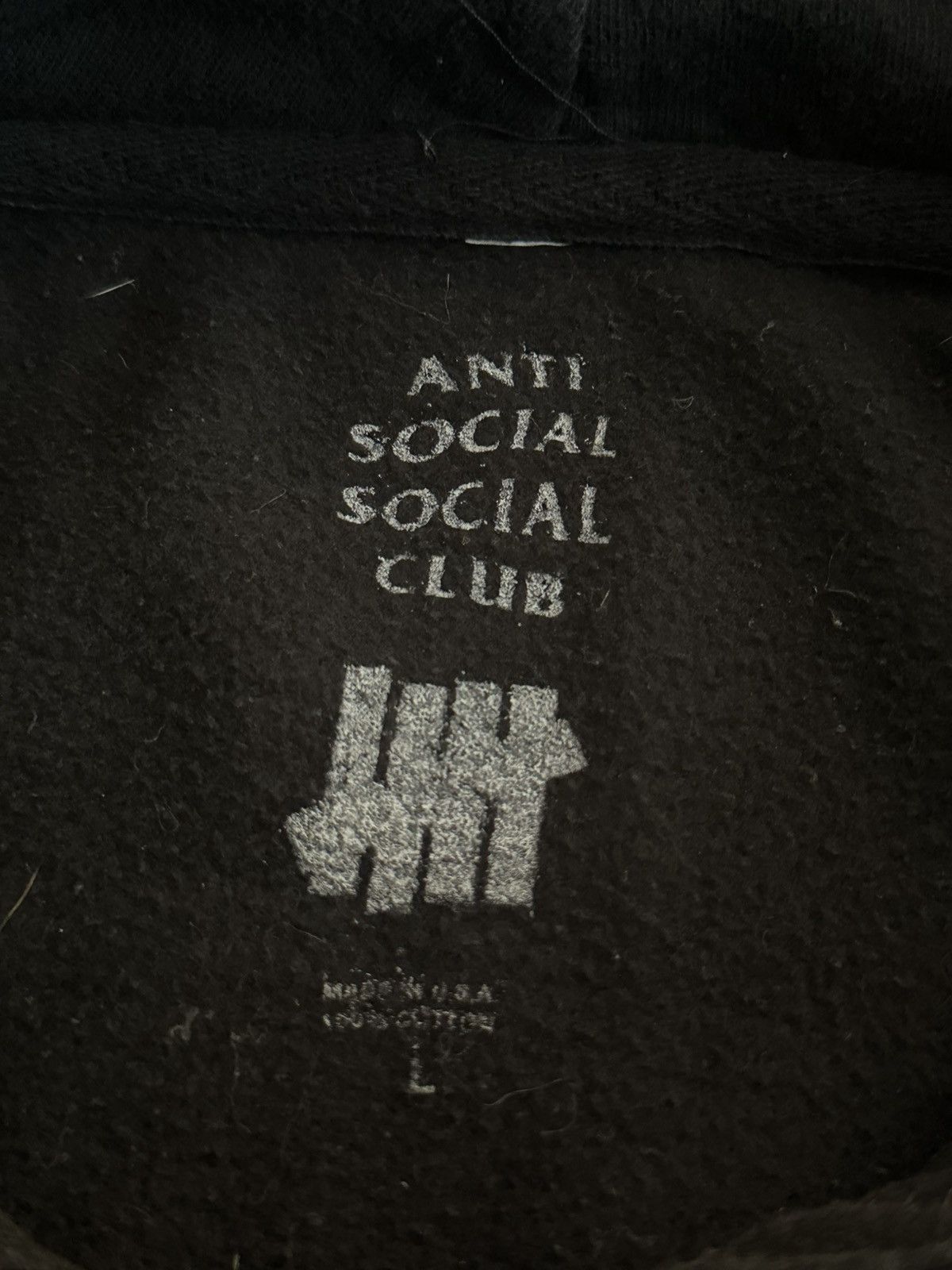 Anti Social Social Club Anti Social Social Club X Undefeated Hoodie Size Large Size US L / EU 52-54 / 3 - 3 Thumbnail