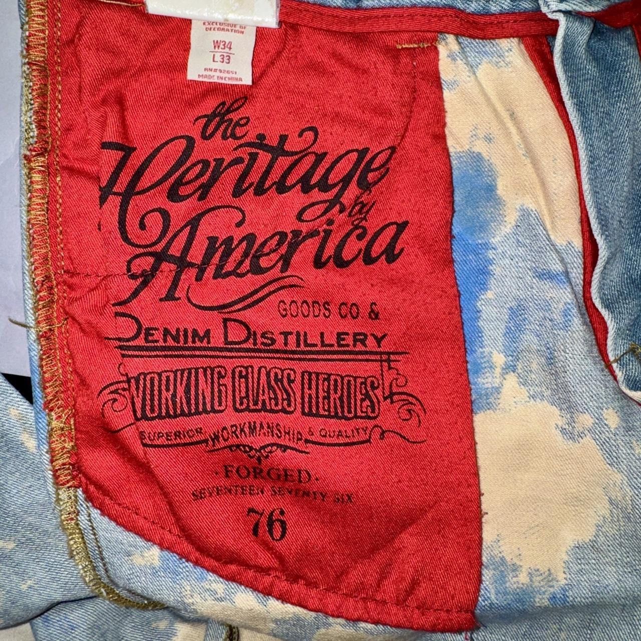 Other The Heritage America Hand painted blue jeans with Size US 34 / EU 50 - 6 Thumbnail