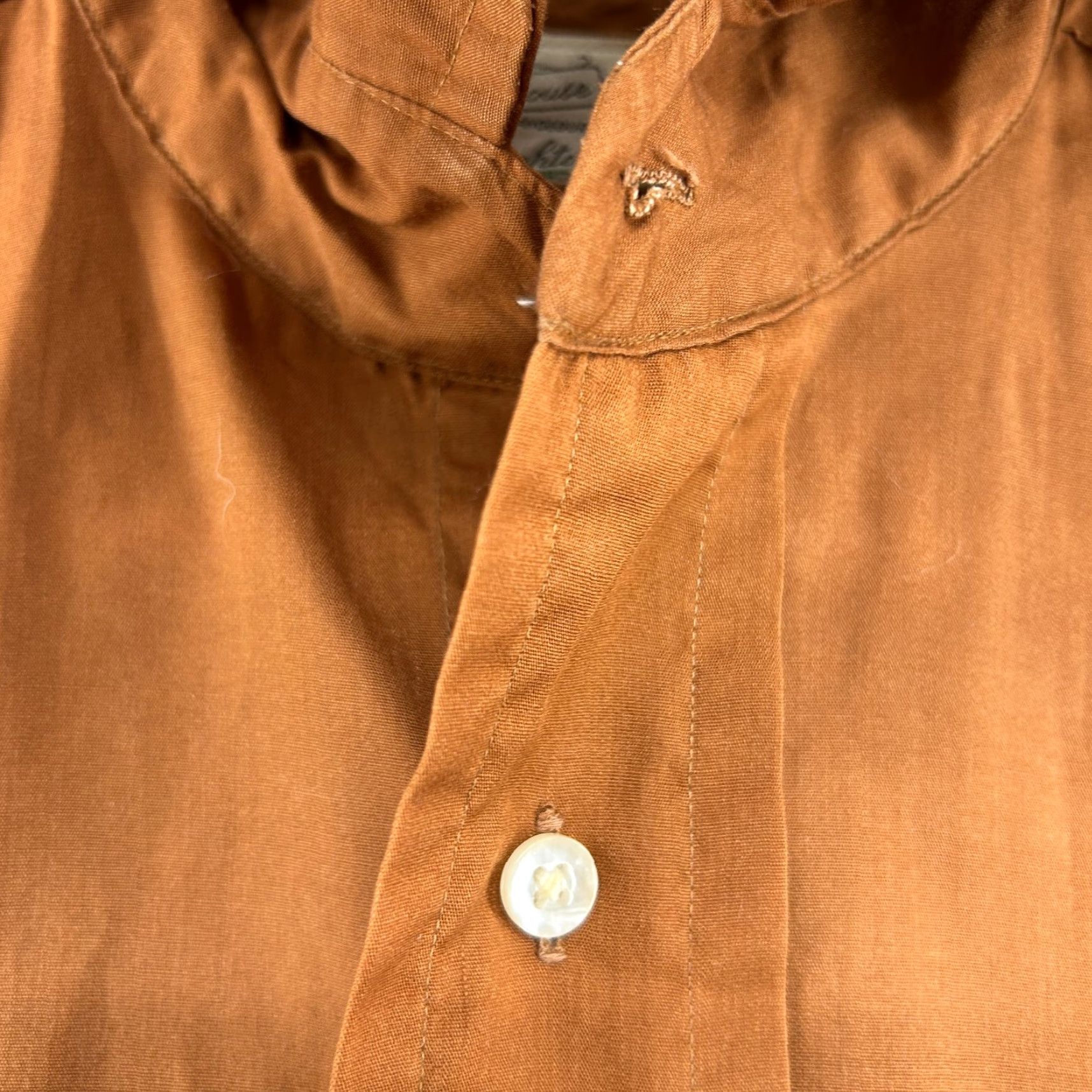 Vintage VINTAGE Perma Press Shirt Mens L Orange Button-Up Long Sleeve Solid Pocket 70s Size US L / EU 52-54 / 3 - 5 Thumbnail