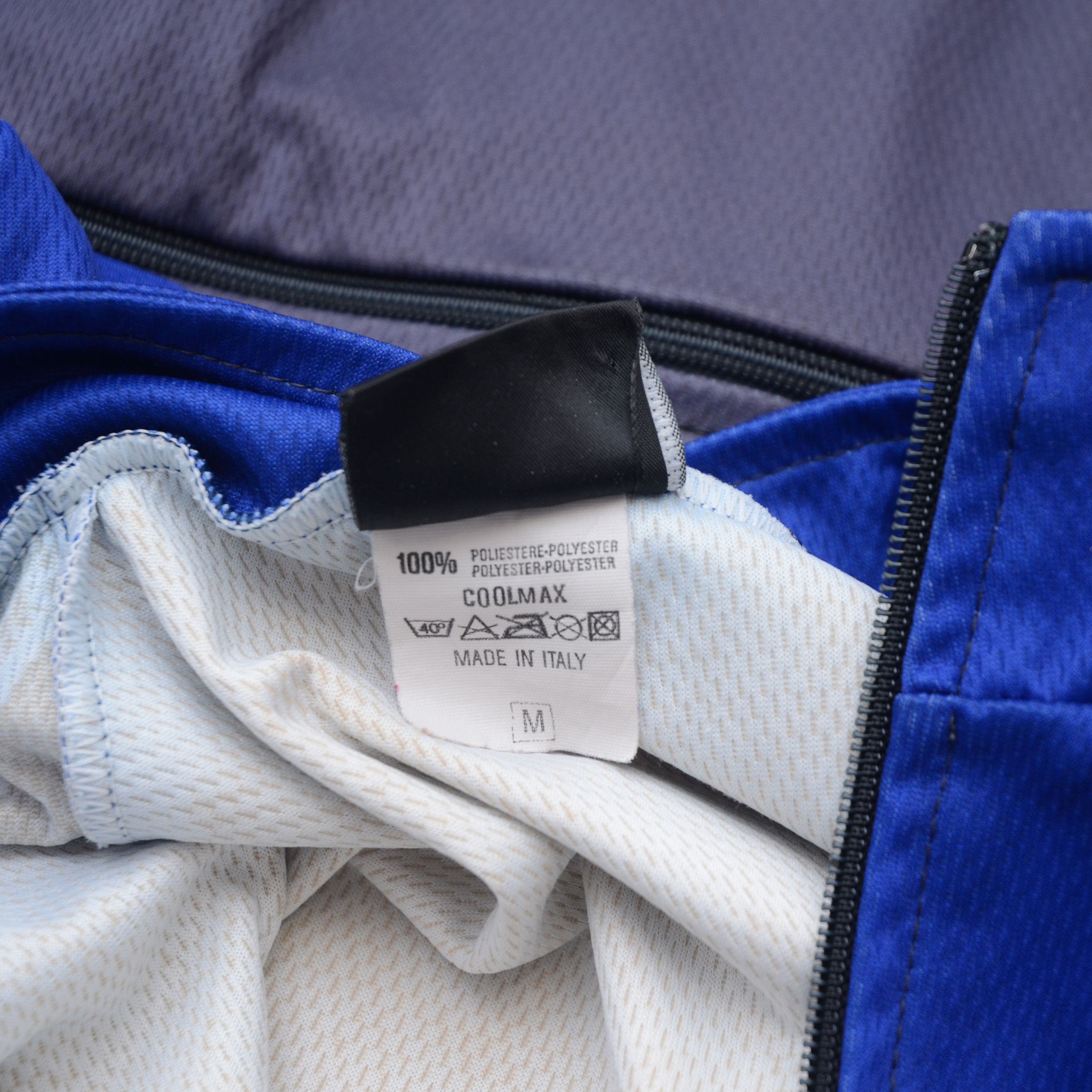 Bicycle × Schott SCOTT Cycling Jacket Men's M Blue Coolmax Vintage Jersey Size US M / EU 48-50 / 2 - 11 Thumbnail