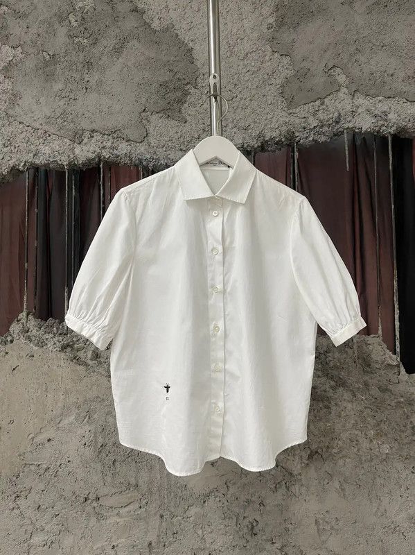Dior Dior White Cotton Short Sleeve T-Shirt 0089 Size ONE SIZE - 1 Thumbnail