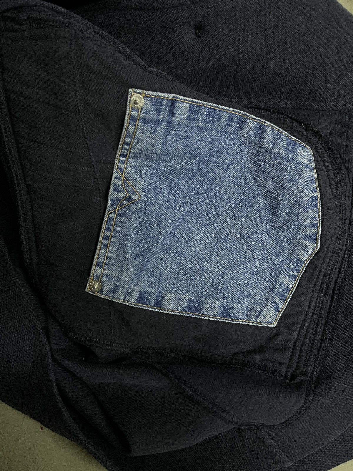 Diesel Vintage Diesel Cracked Leather Collar Kimono Boxy Jacket Size US L / EU 52-54 / 3 - 5 Thumbnail