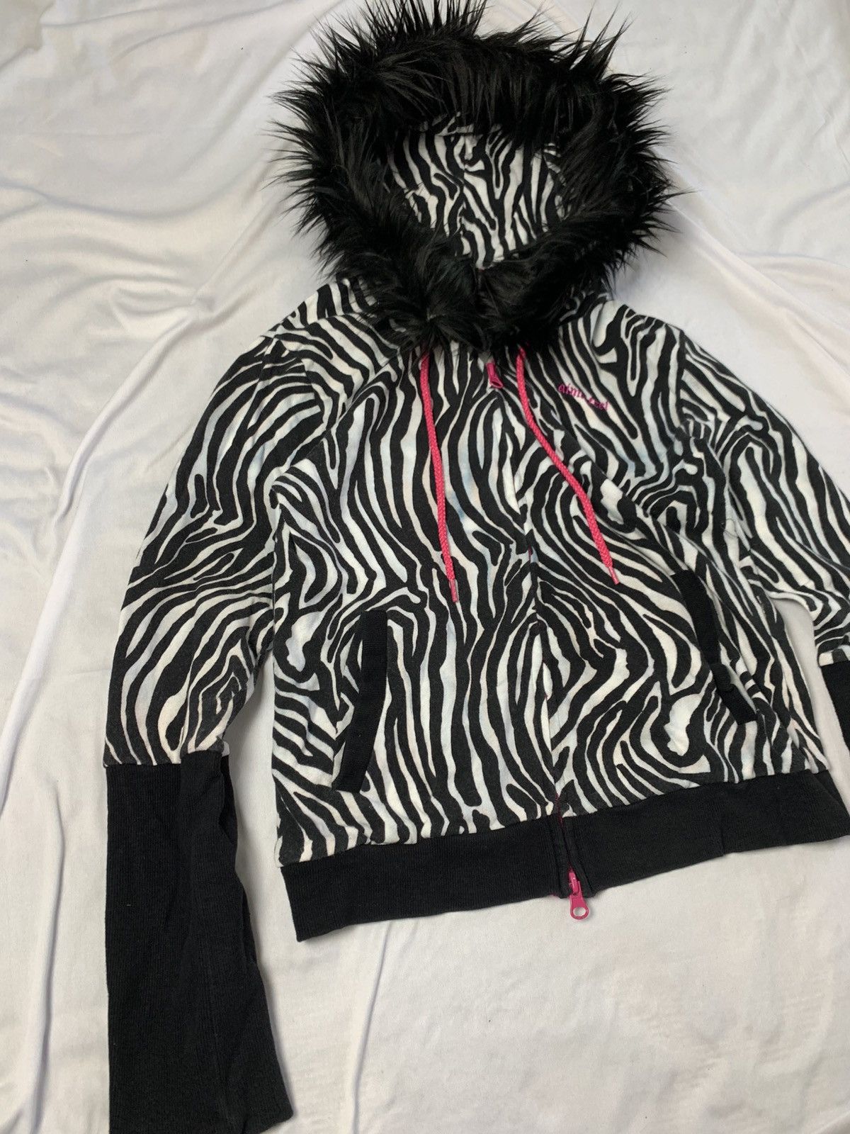 Hysteric Glamour Fur hoodie zebra y2k aimerfeel punk grunge Size US S / EU 44-46 / 1 - 2 Thumbnail