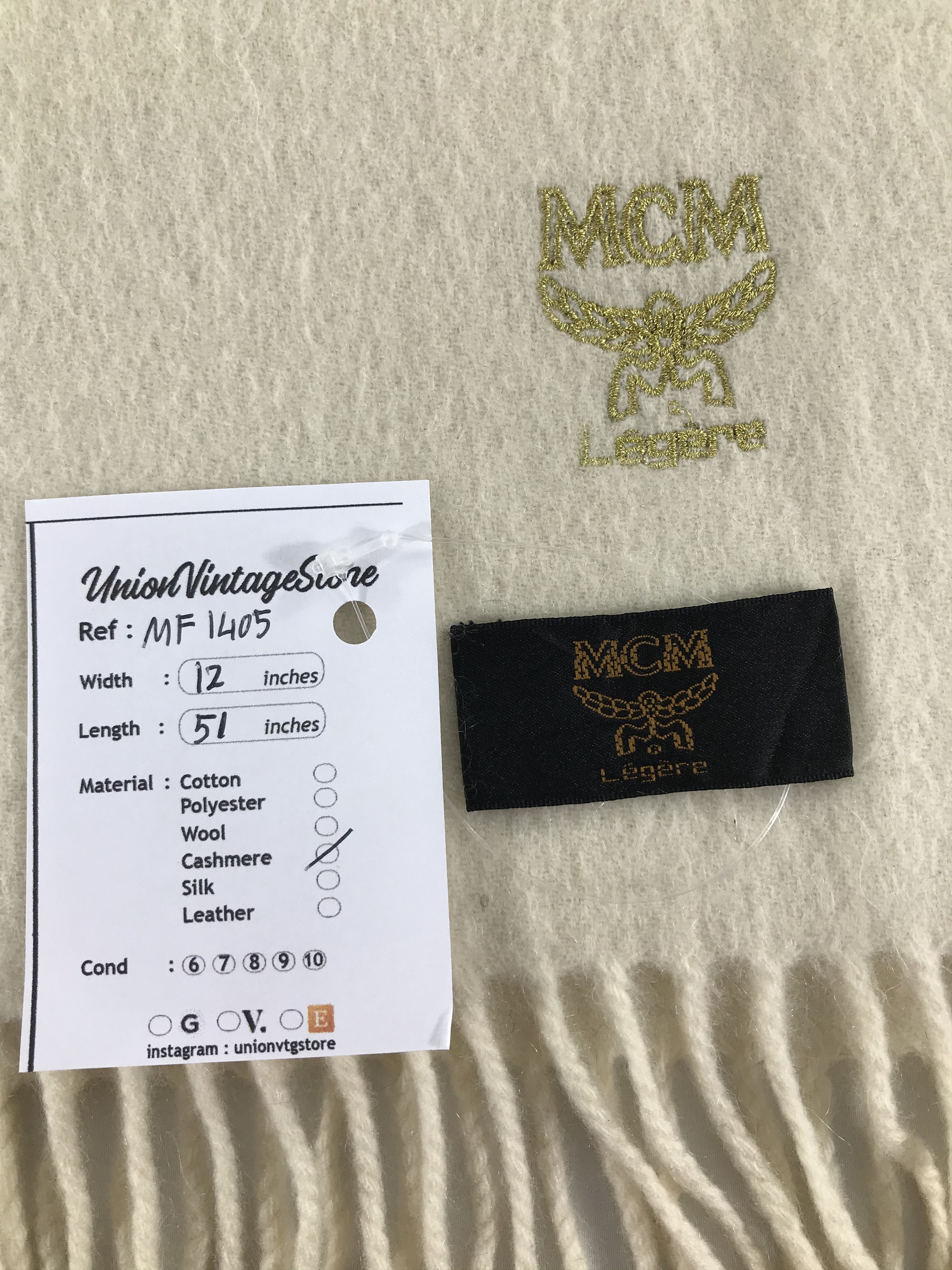 MCM Vintage MCM Scarf/Muffler/Neckwear MF1405 Size ONE SIZE - 4 Thumbnail