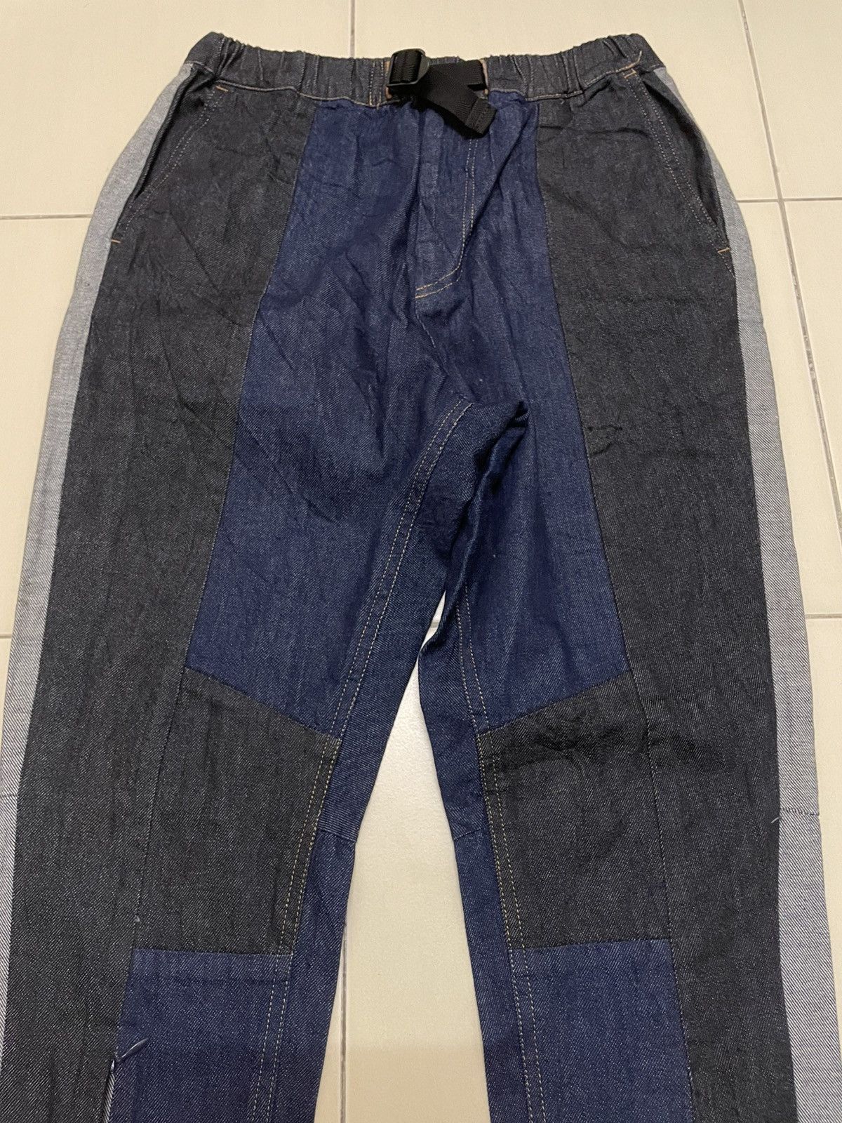 gomme Gomme Maki Hiroshige Rework/reconstructed Denim Jogger Pants Size US 30 / EU 46 - 3 Thumbnail