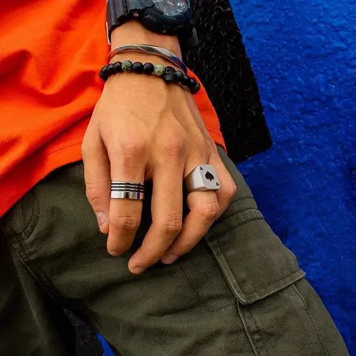 Designer Retro punk rings Size ONE SIZE - 2 Thumbnail