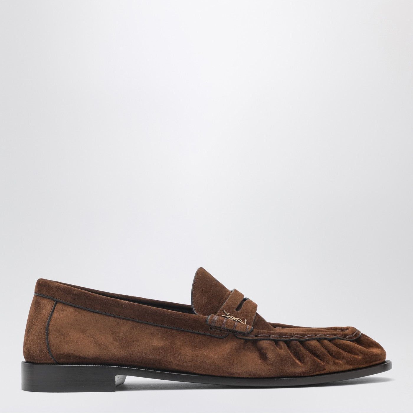 Saint Laurent Paris Saint Laurent Le Loafer Dark Havana Suede Loafers Size US 9 / EU 42 - 1 Thumbnail