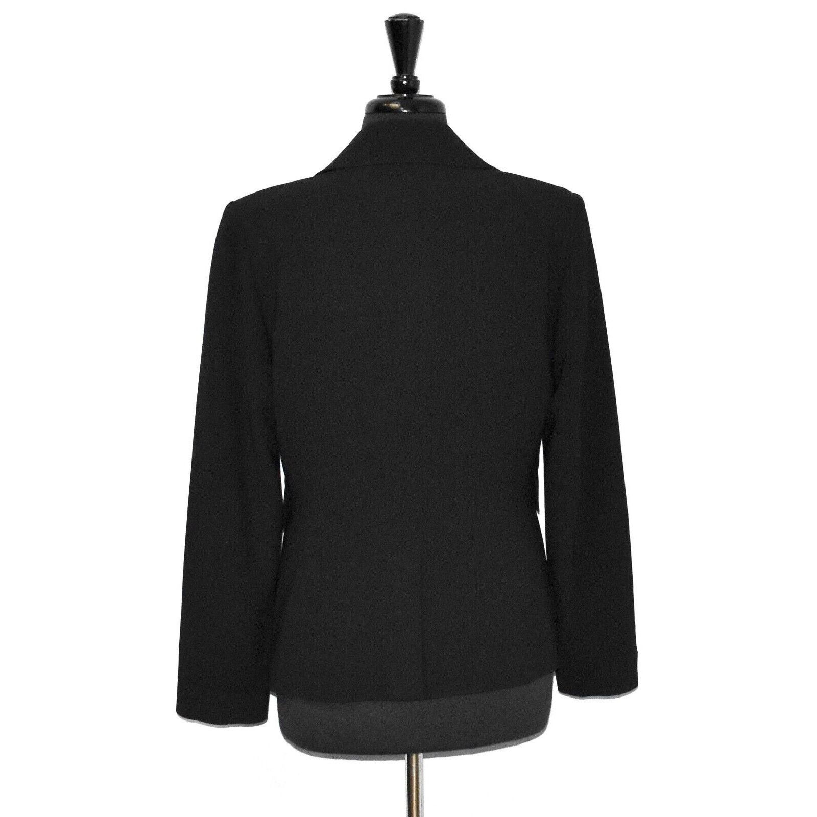 St. John B5 ST JOHN FOR NORDSTROM Black Button Jacket Blazer Size 10 Size L / US 10 / IT 46 - 3 Thumbnail