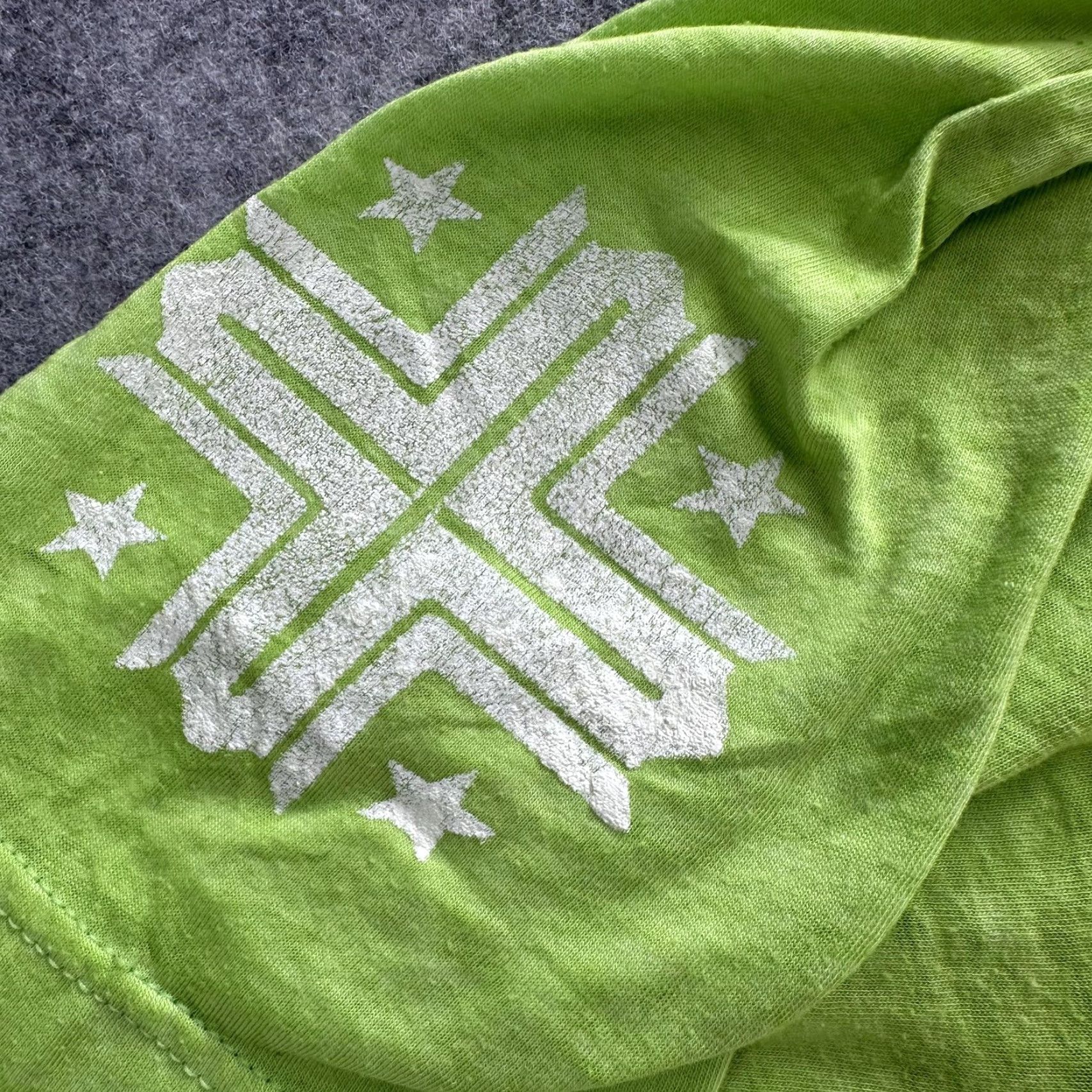 Affliction Affliction Shirt 3XL Mens Neon Green Motorcycle Graphic Ride Free Speed Shop Size US XXL / EU 58 / 5 - 3 Thumbnail