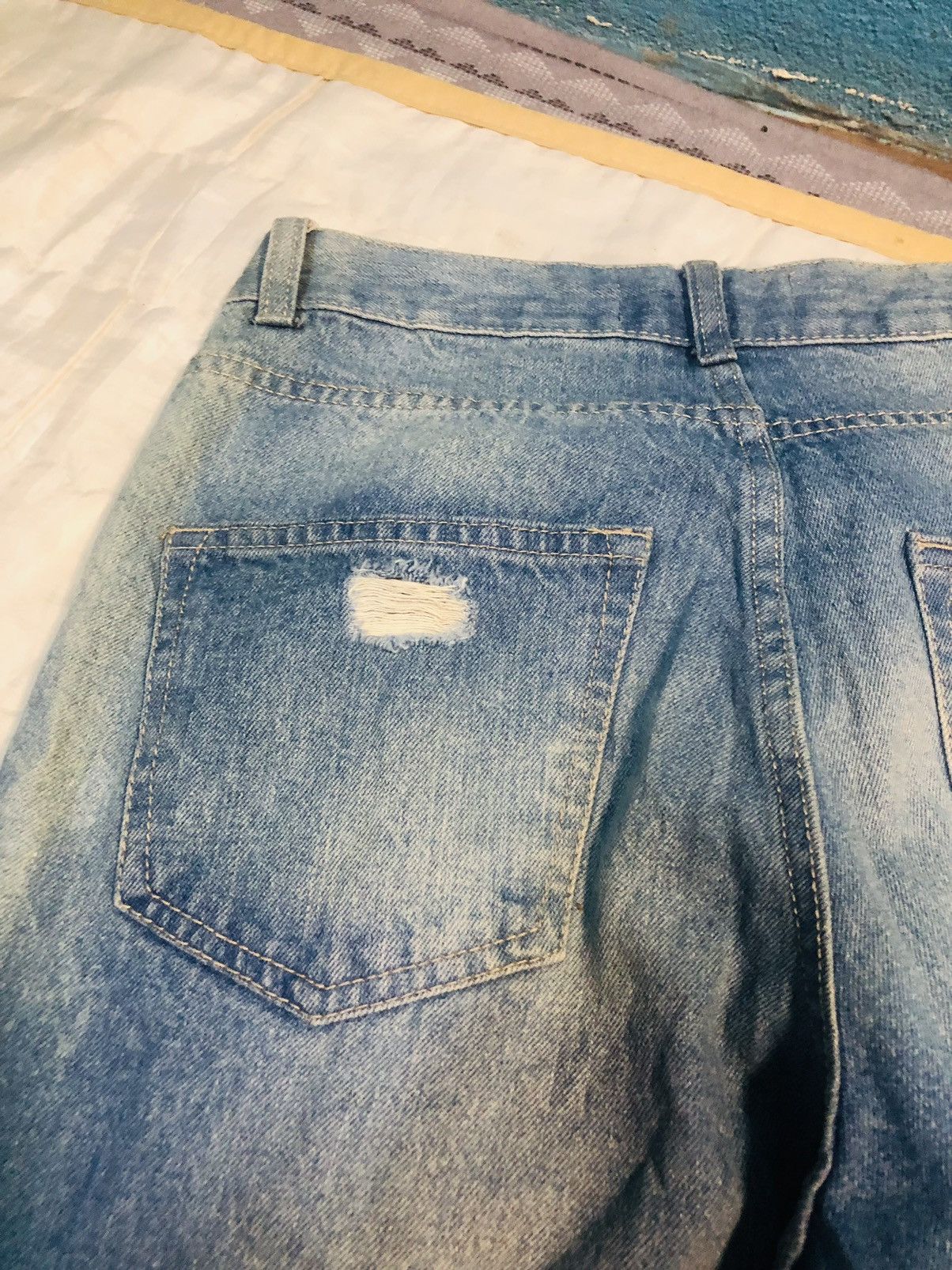 Japanese Brand Retro Girl Distressed Denim Jeans (10) Size 28" / US 6 / IT 42 - 16 Thumbnail