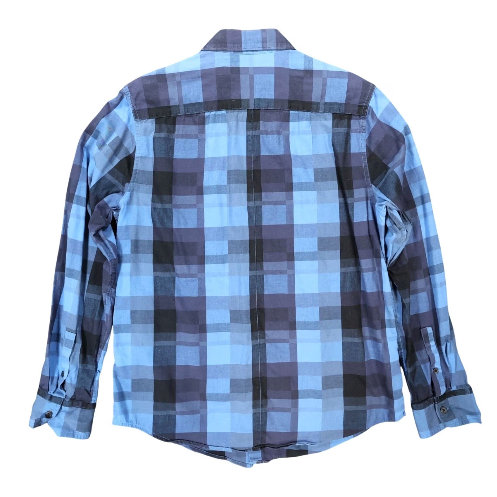 Vintage Calvin Klein Jeans Shirt Mens Large Blue Plaid Button Down Long Sleeve Size US L / EU 52-54 / 3 - 2 Thumbnail