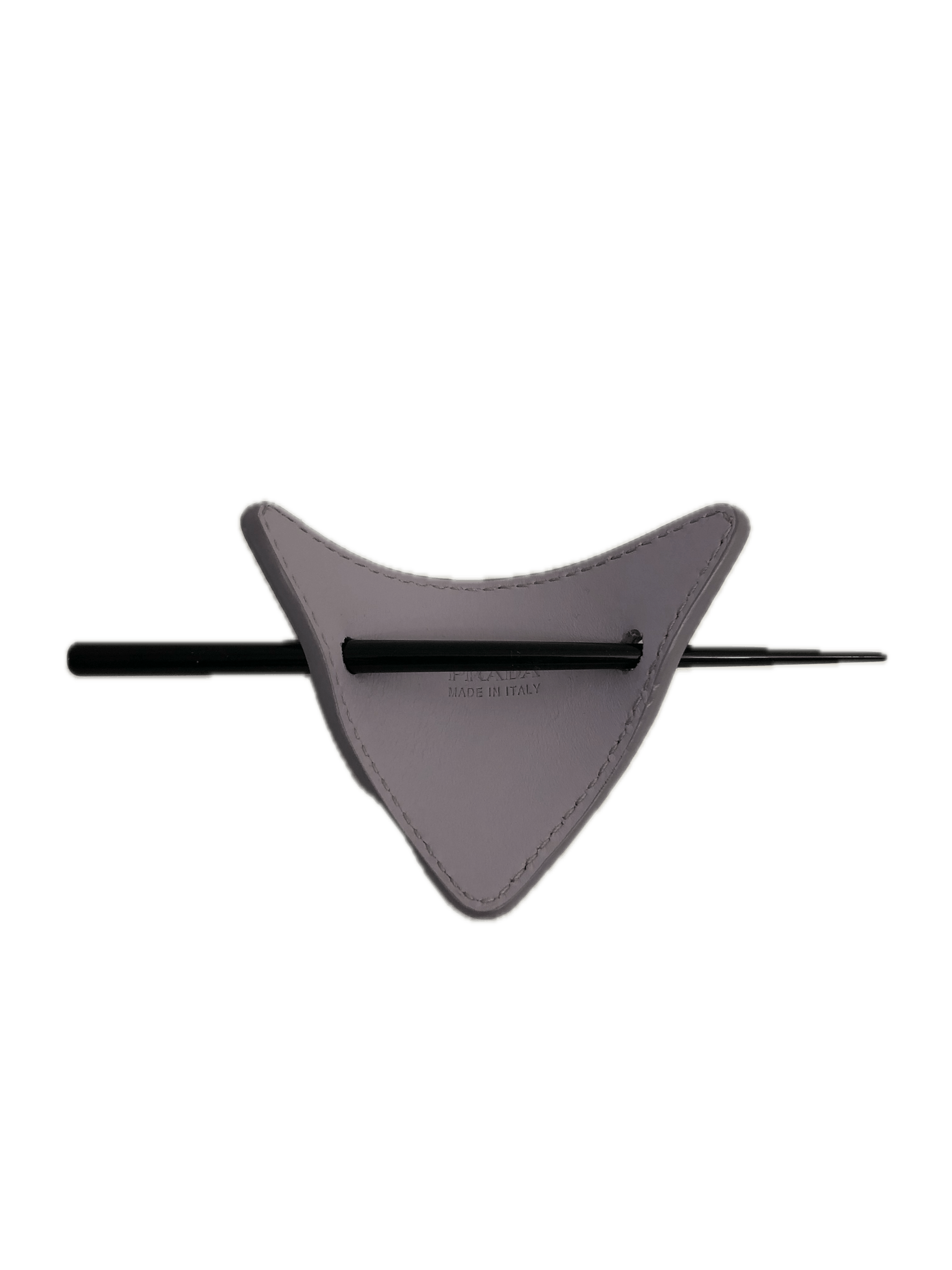 Prada Prada Purple Lilac Leather Hair Clip Size ONE SIZE - 4 Thumbnail