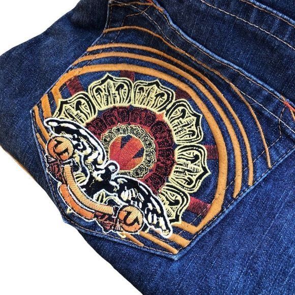 True Religion True Religion Embroidered Jeans Shorts Size 38 BOBBY Blue Size US 38 / EU 54 - 9 Thumbnail