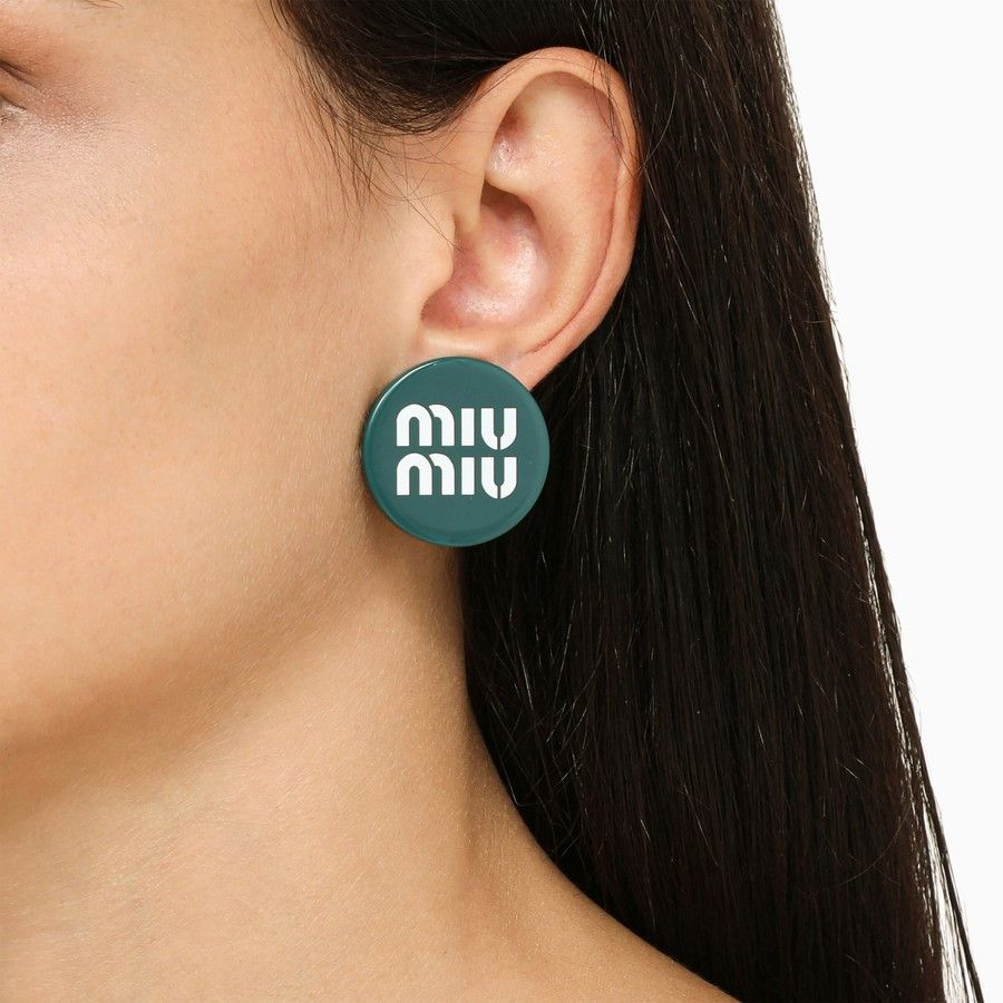 Miu Miu o1d2blof0924 Size: OS / Earrings in Blue Size ONE SIZE - 2 Thumbnail