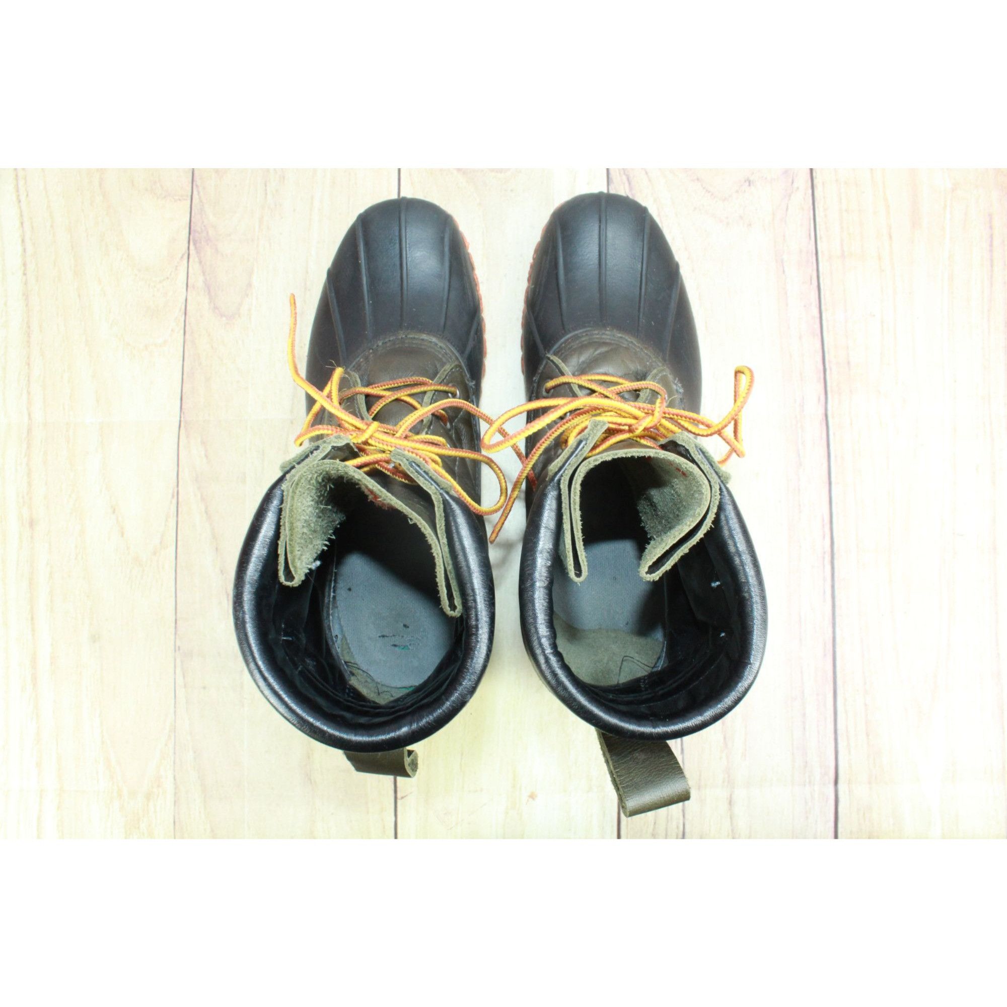 LL Bean Waterproof Tumbled Leather Duck Boots Women’s