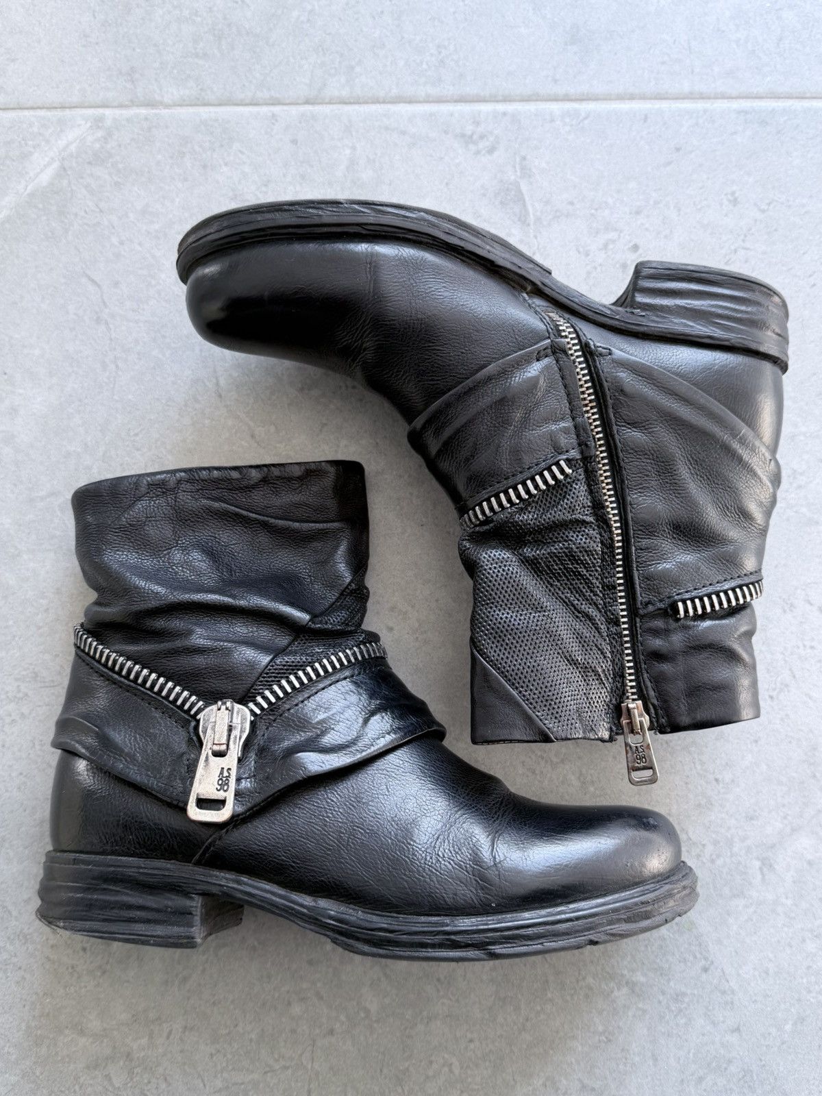 A.S.98 Avant Garde A.S. 98 14th Addiction Style Leather Boots Size US 5 / EU 37 - 2 Thumbnail