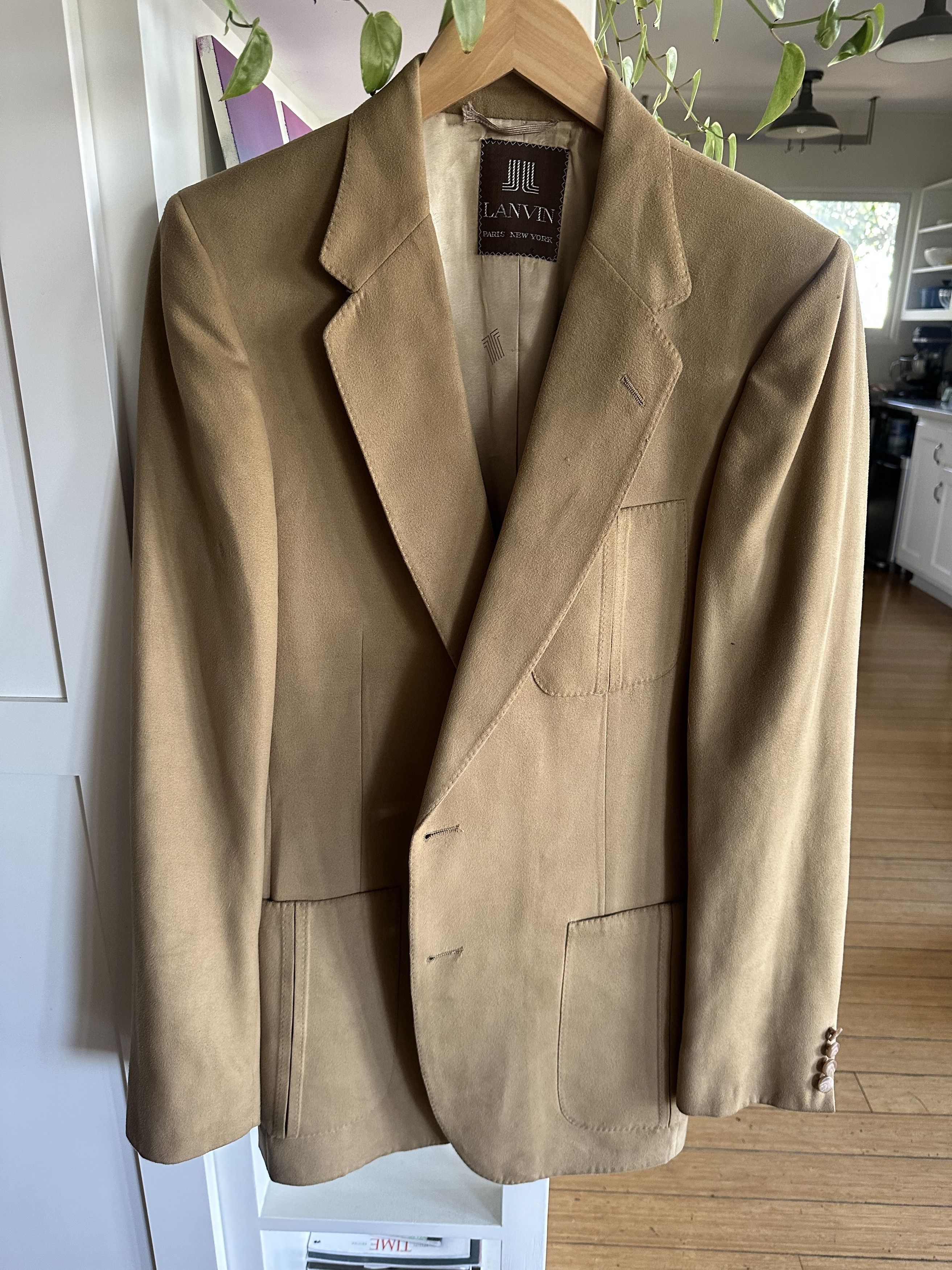 Lanvin Lanvin Suede Blazer Size 46R - 2 Thumbnail
