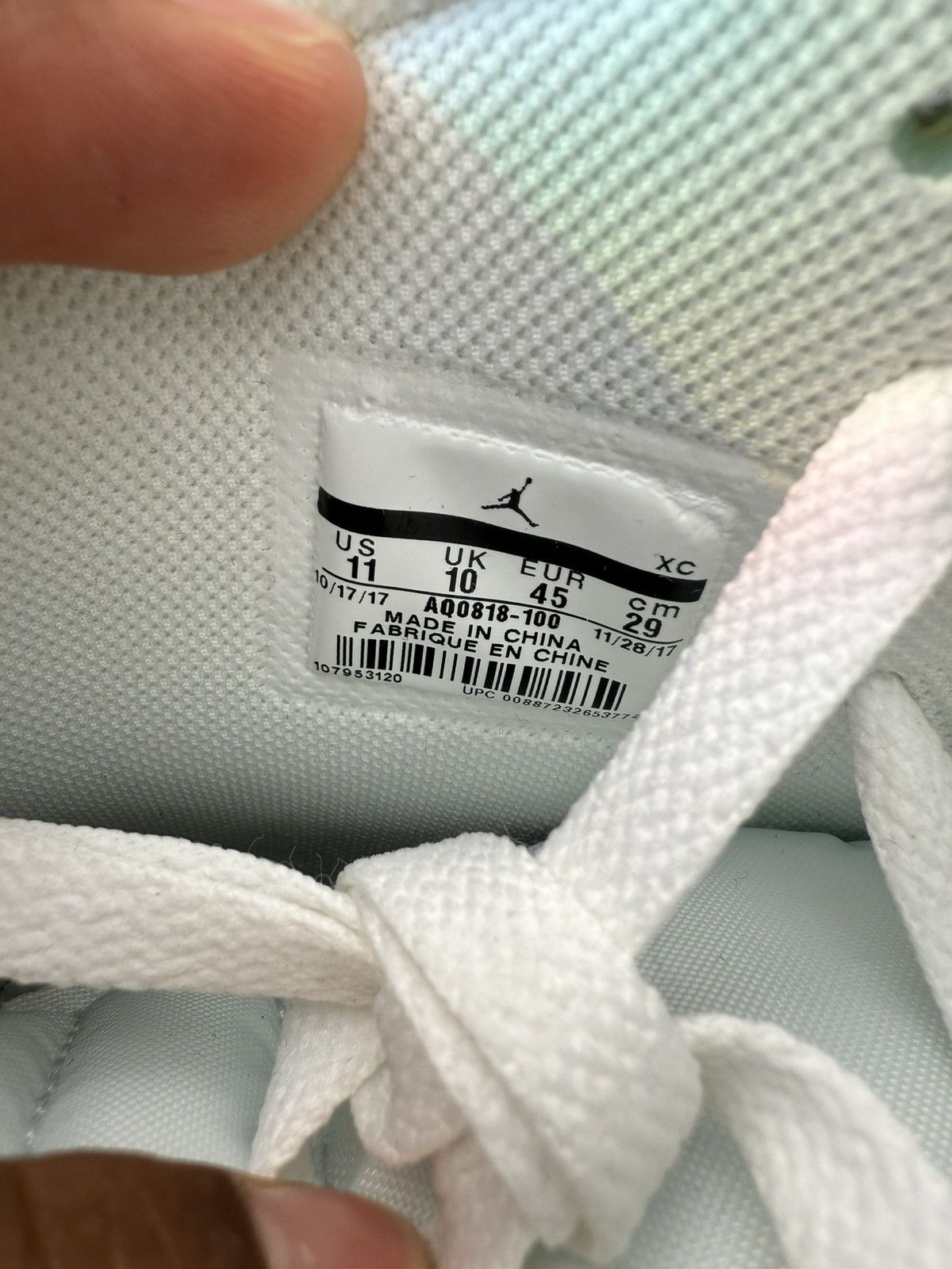 Jordan Brand Nike Air Jordan 1 x Off-White “NRG” Europe Exclusive Size US 11 / EU 44 - 7 Thumbnail