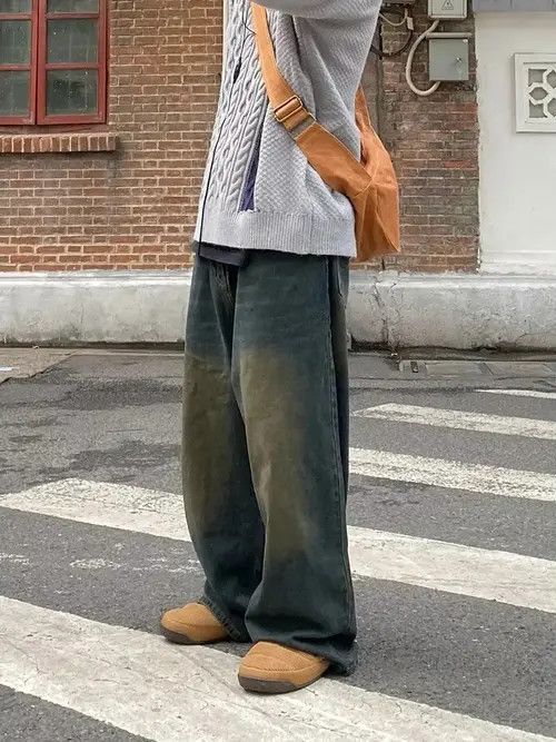 VIBE Vintage Washed Baggy Wide Leg Size US 33 - 4 Thumbnail