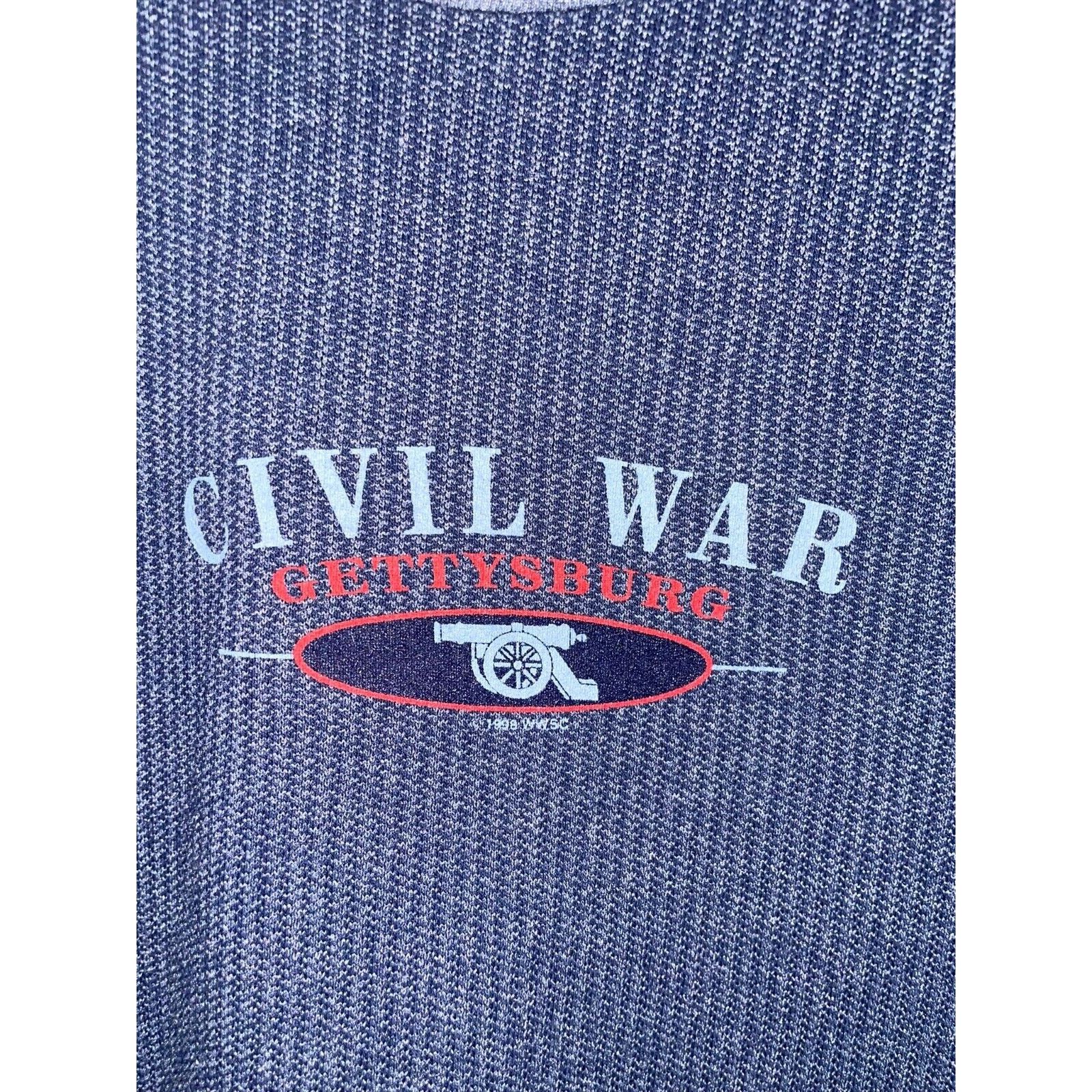 Vintage Vintage Civil War Shirt Gettysburg Cannon War Blue Tee 90s L Size US L / EU 52-54 / 3 - 3 Thumbnail