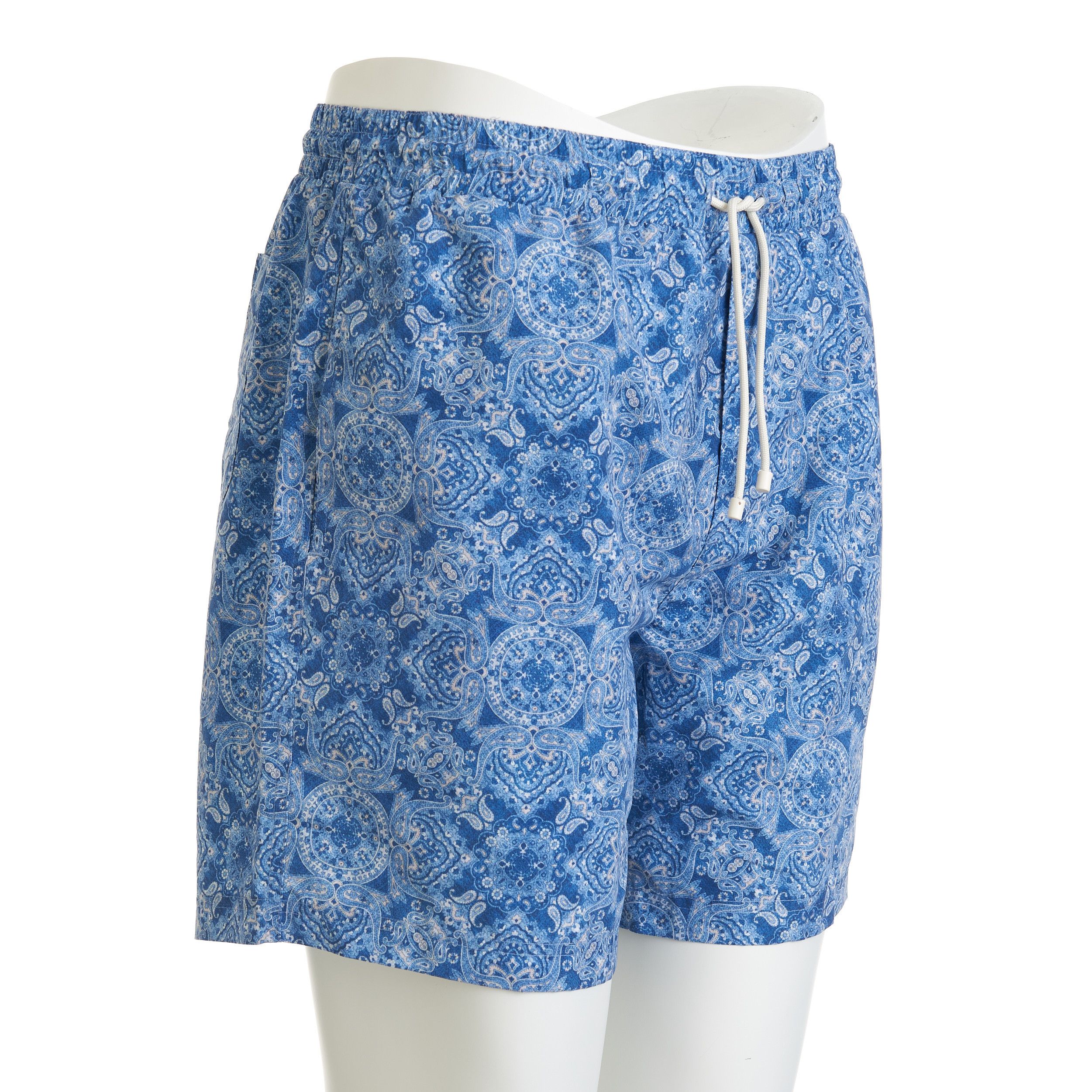 Brunello Cucinelli Swim Shorts With Paisley Print & Logo Embroidery Size L Size US 34 / EU 50 - 7 Thumbnail