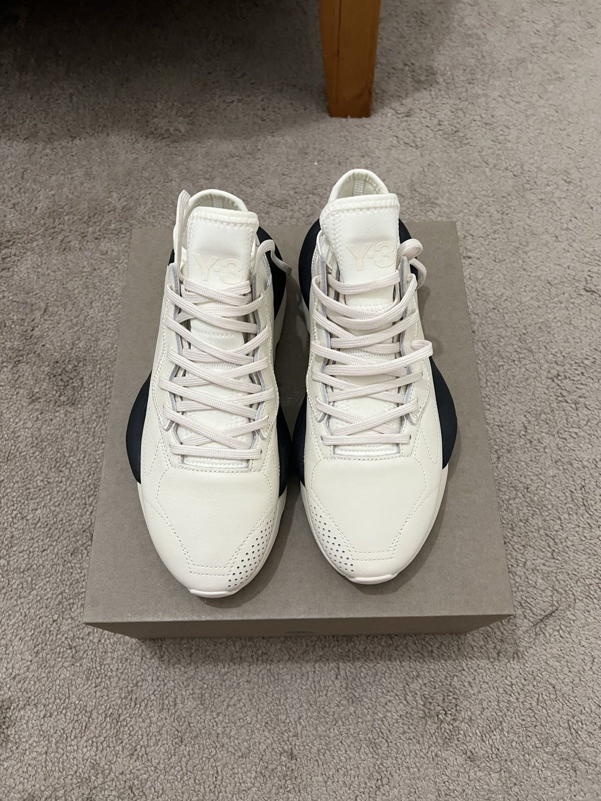 Y-3 Adidas Y-3 Kaiwa Cream White Black Size US 7.5 / EU 40-41 - 2 Thumbnail