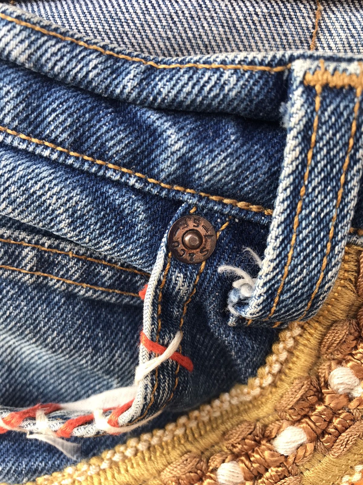 Levi's Vintage Levis Patchwork Denim custom sashiko Size US 32 / EU 48 - 9 Thumbnail