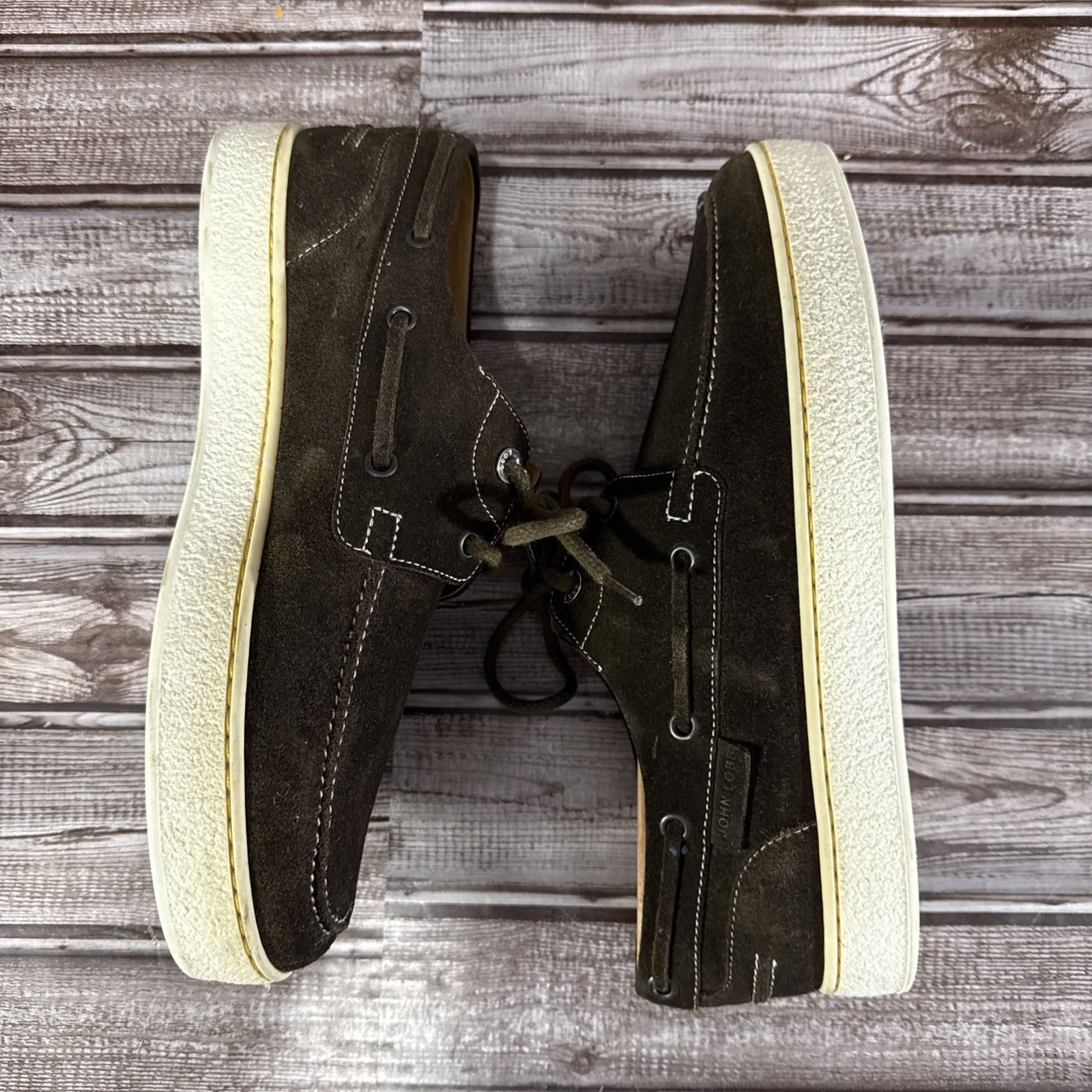 John Lobb JOHN LOBB Suede PIER BOAT Shoes Size 6 UK 7 US 40 EU Color G Size US 7 / EU 40 - 6 Thumbnail