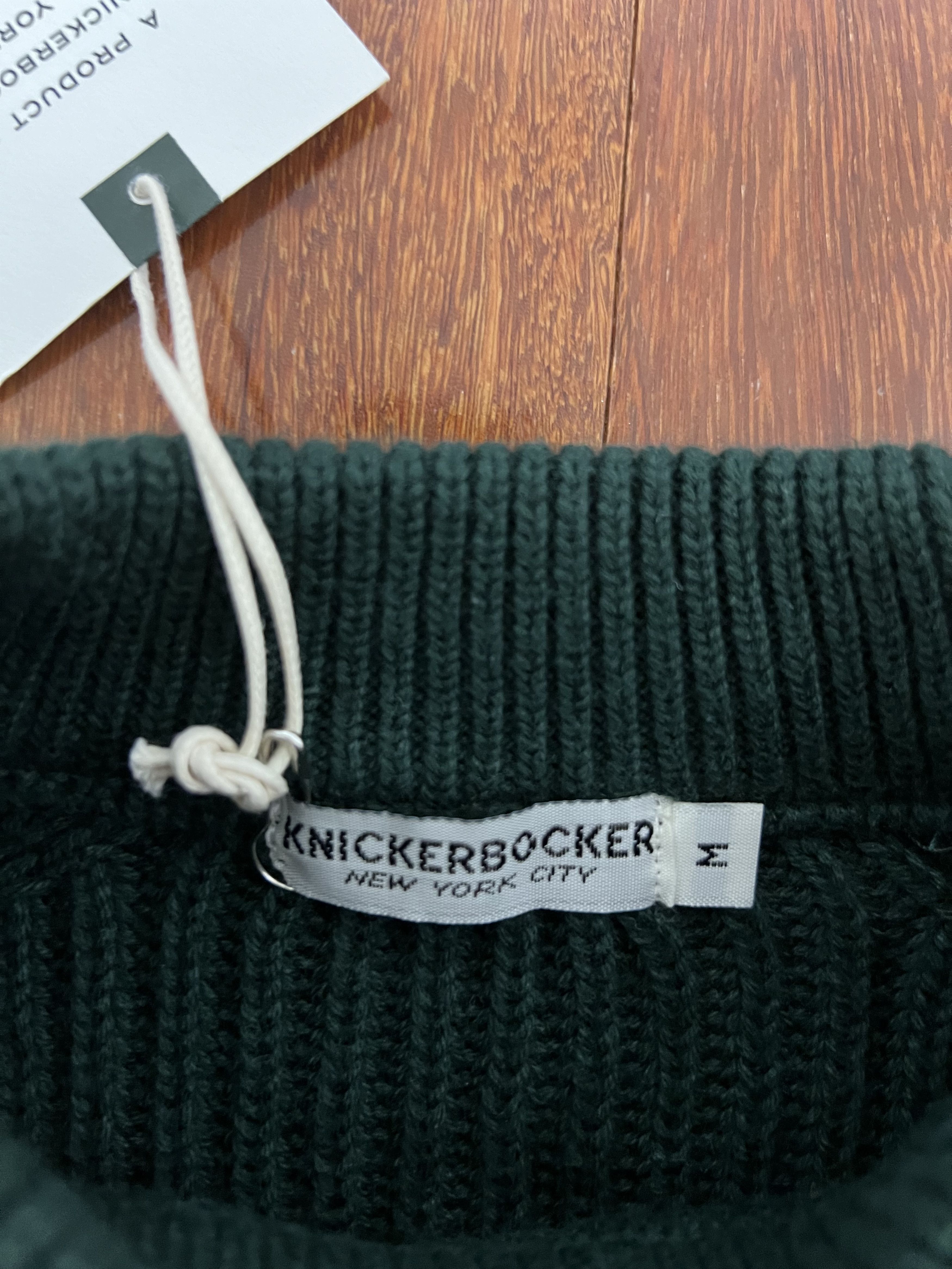 Knickerbocker Mfg Co 💚 Knickerbocker Heavy Rib Cotton Sweater Sycamore NEW Size US M / EU 48-50 / 2 - 8 Thumbnail