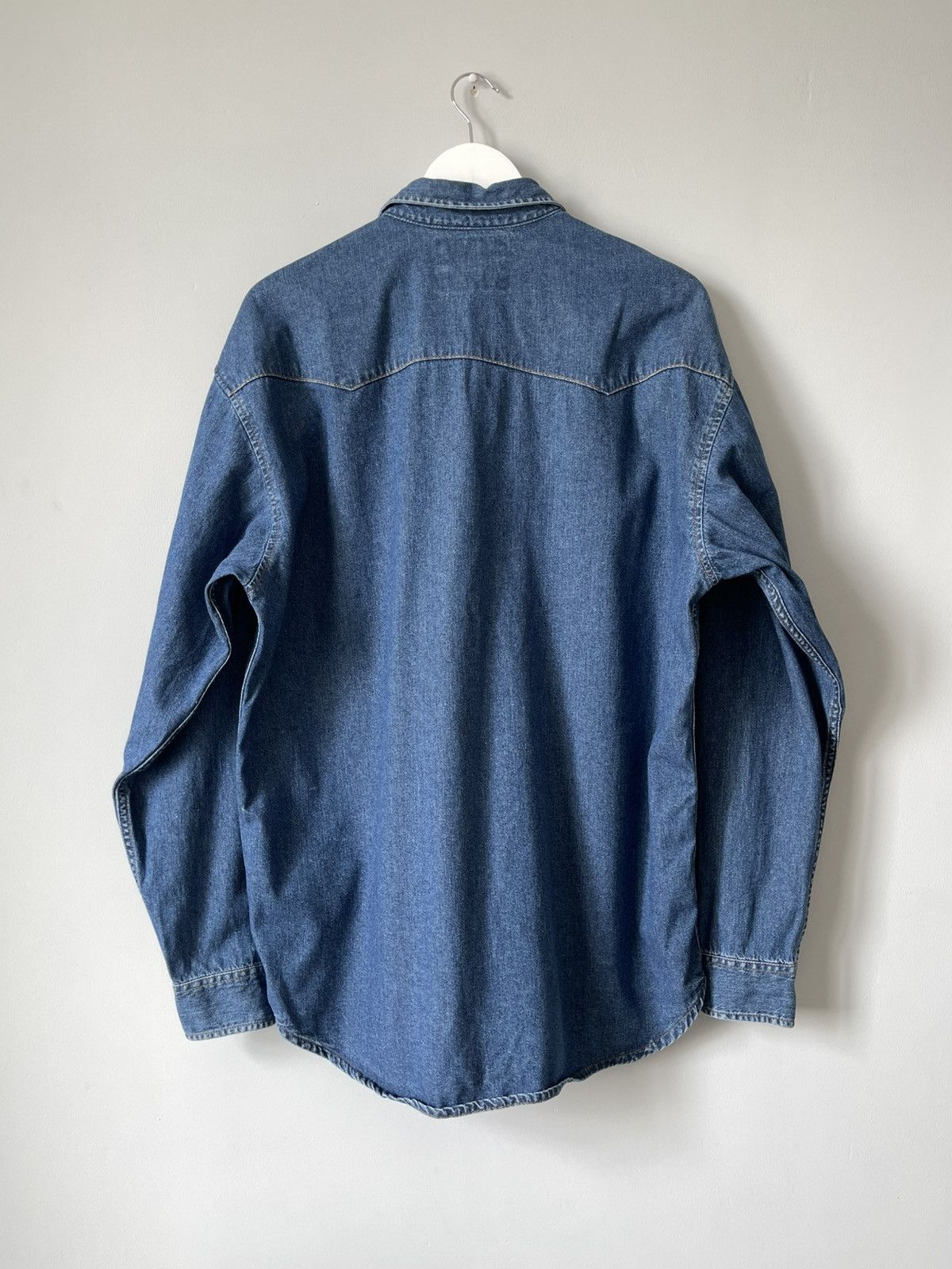 Levi's 90's Vintage Levi's Western Denim Button Up Shirt Red Tab Size US L / EU 52-54 / 3 - 12 Thumbnail