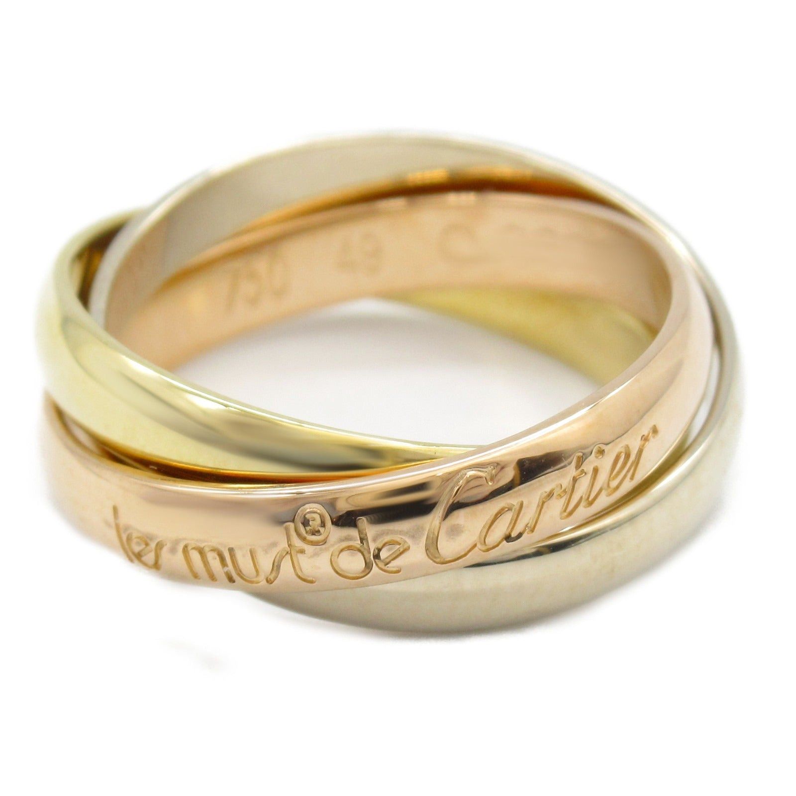 Cartier Cartier Trinity Ring K18 (Yellow Gold) K18Wg (White (Pink Gold Size ONE SIZE - 1 Thumbnail