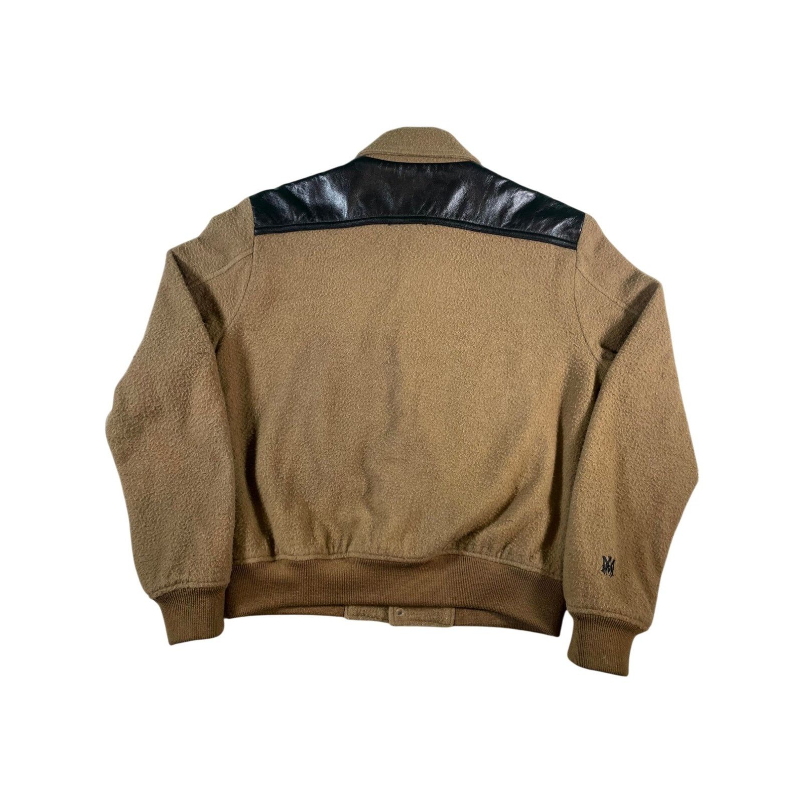 Amiri Amiri "Shearling Varsity" Brown & Black Jacket Size US L / EU 52-54 / 3 - 2 Thumbnail