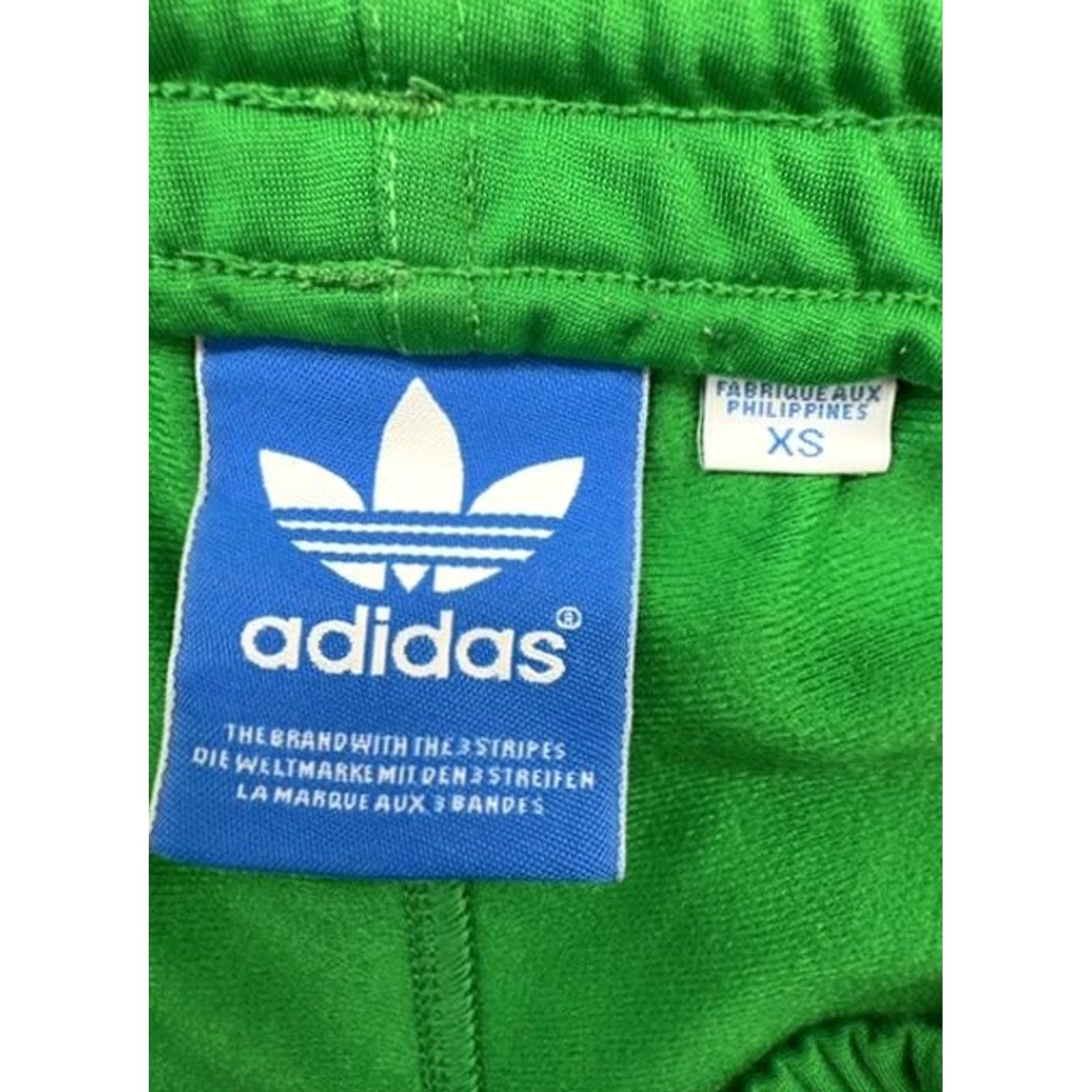 Adidas Adidas Originals Men's XS Track Pants Collegiate Green 3-Stripes Size US 27 - 4 Thumbnail