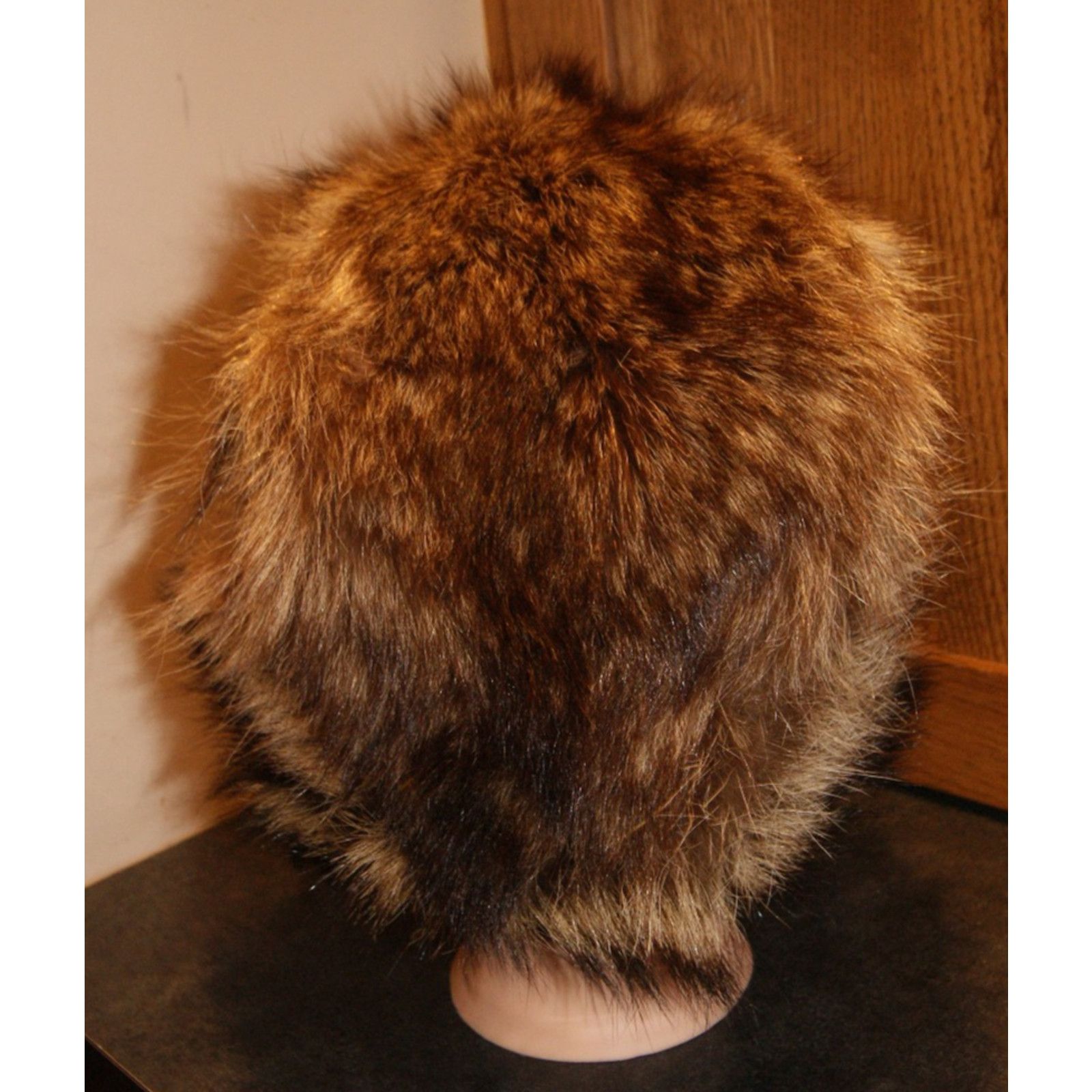 Vintage VTG Fox Fur Pillbox S/M Quilt Lined Strong & Fisher England Size ONE SIZE - 4 Thumbnail