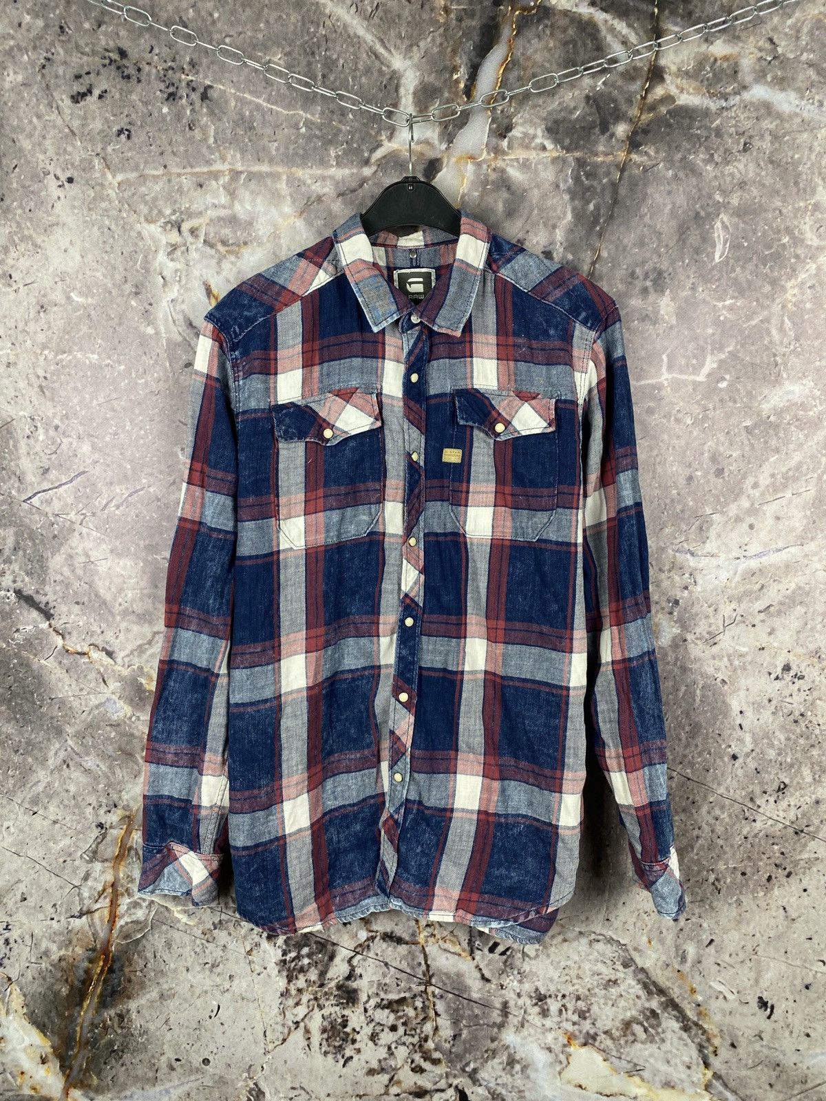 G-Star Men’s G-Star Landoh Shirt Button Up Streetwear Size XXL Size US XXL / EU 58 / 5 - 1 Thumbnail