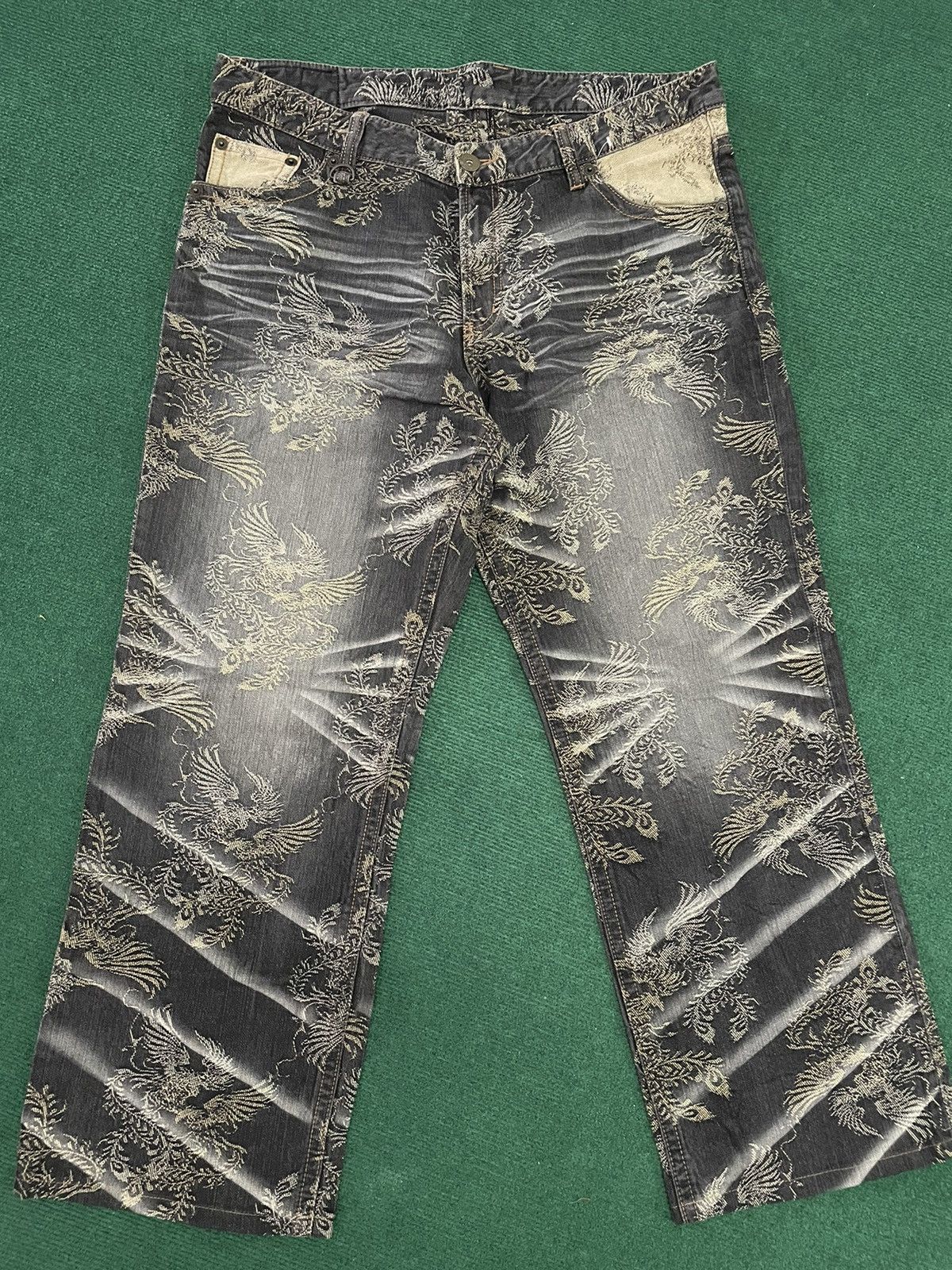 Japanese Brand Very Rare Sukajan Full Print Jeans Size US 40 / EU 56 - 3 Thumbnail