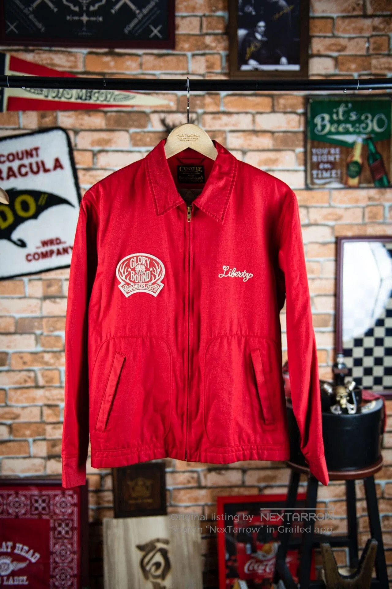 Japanese Brand Stylish Red Motorcycle Jacket for Men. Size US M / EU 48-50 / 2 - 2 Thumbnail
