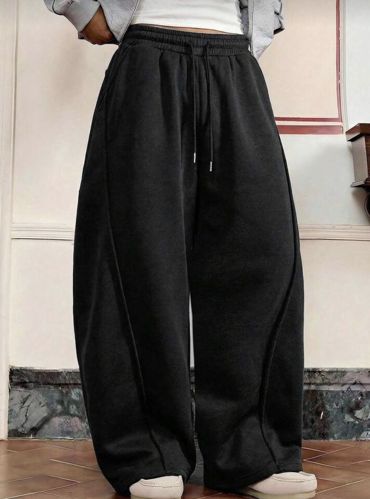 VIBE Hip Hop Elastic Waist Baggy Sweatpants Size US 32 / EU 48 - 2 Thumbnail