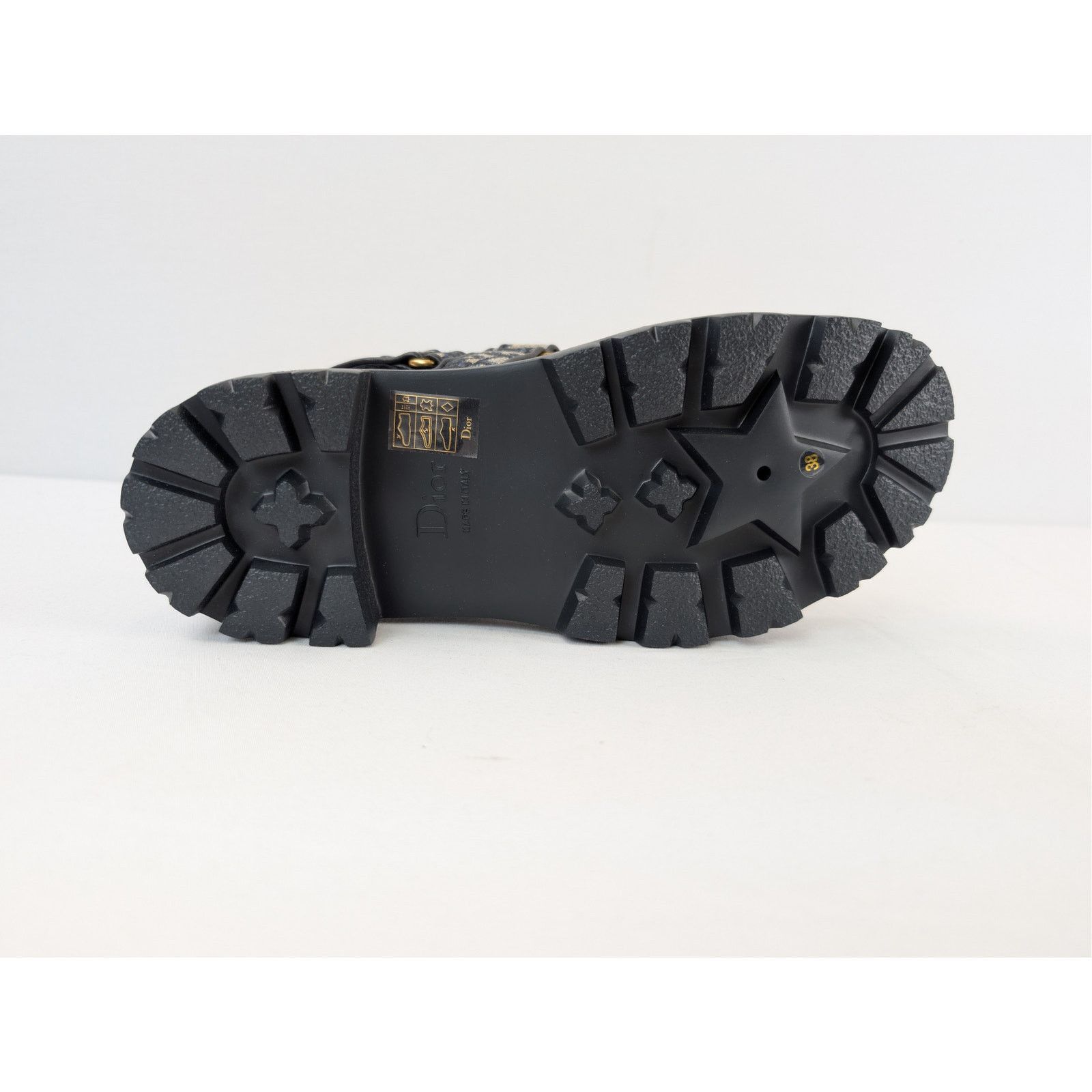 Dior o1rshd1 Oblique Fabric canvas Dioract platform sandal black Size US 8 / IT 38 - 10 Thumbnail