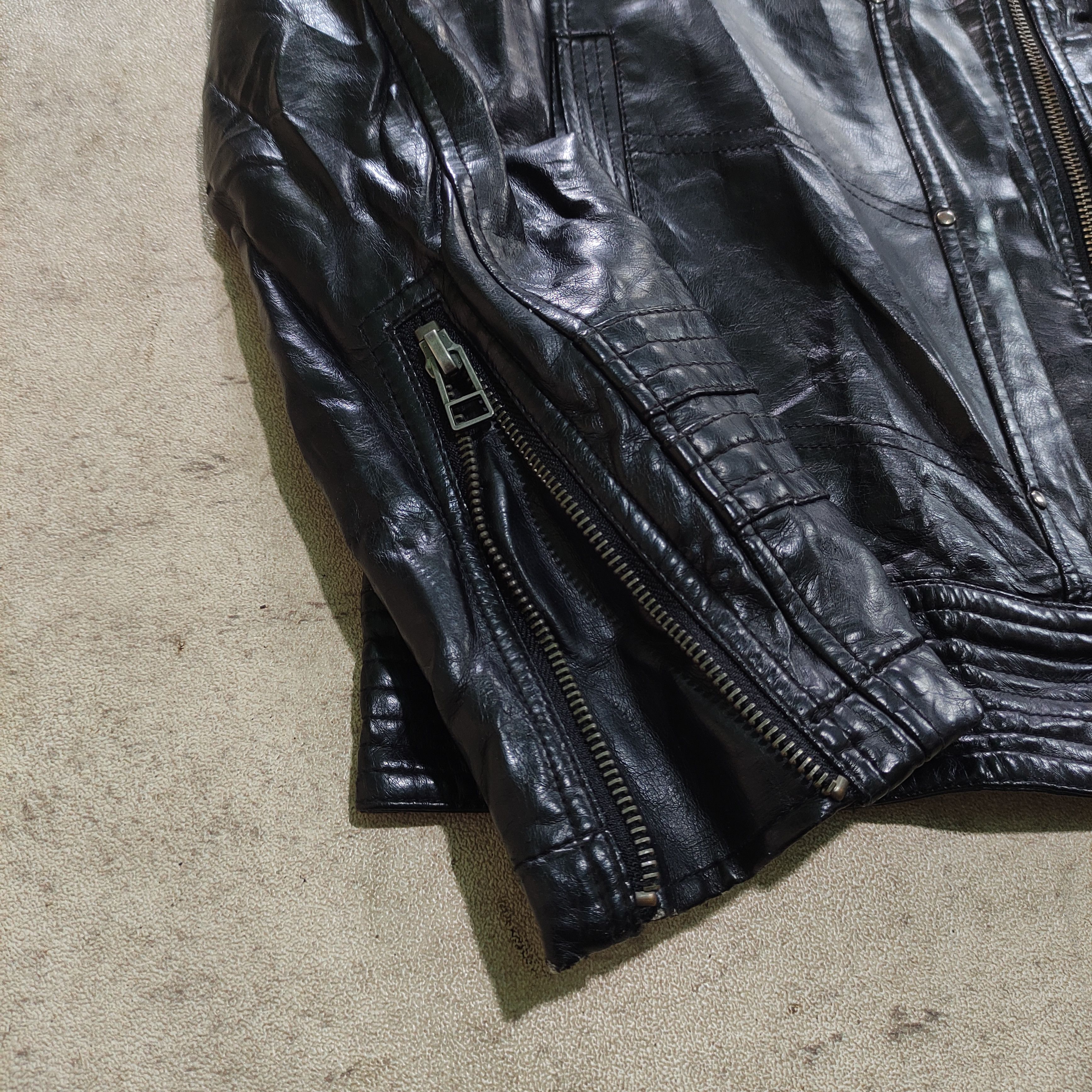Tornado Mart Von Dutch Vintage Synthetic Leather Jacket 2000s Vkei Size US L / EU 52-54 / 3 - 8 Thumbnail