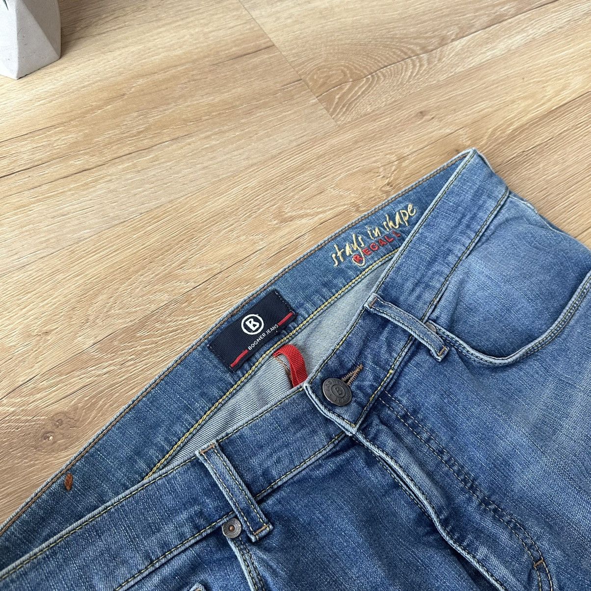 Bogner Vintage Bogner Dark Blue Washed Relaxed fit jeans Size US 34 / EU 50 - 8 Thumbnail