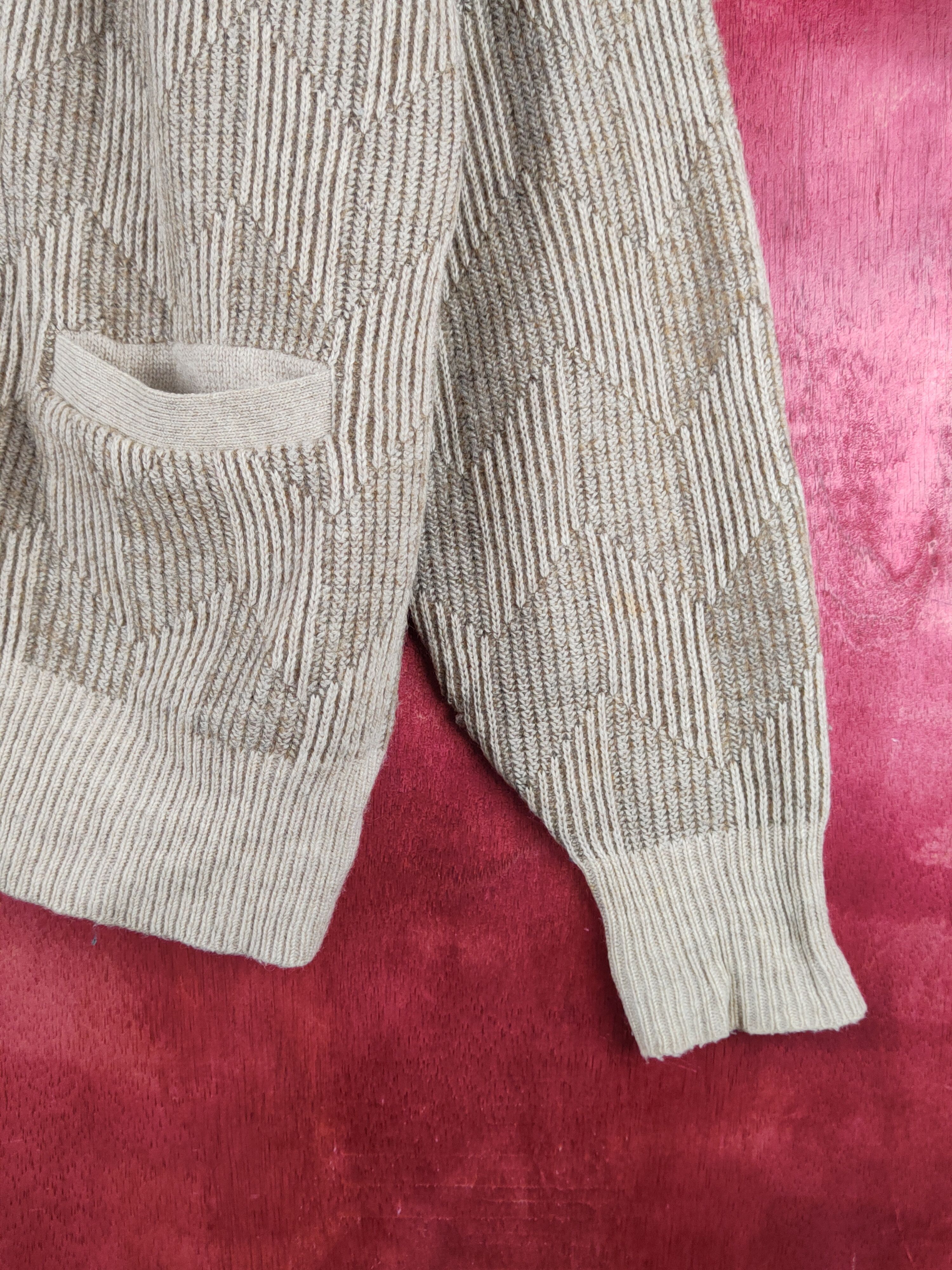 Japanese Brand Ex-Club Brown Knitwear Cardigan vintage japan #S2344 Size US L / EU 52-54 / 3 - 6 Thumbnail
