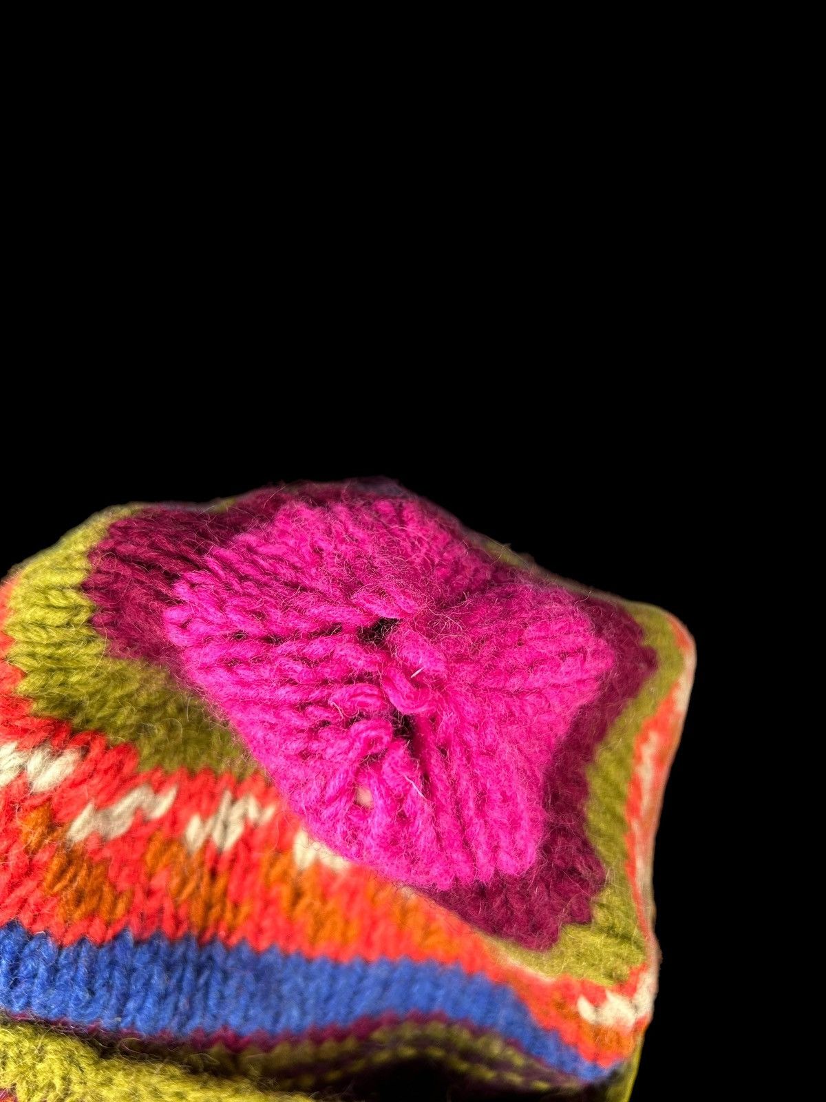 Japanese Brand × Kapital × Vintage Crochet Knitted Handmade wool Beanie Hats Rare☠️☠️ Size ONE SIZE - 6 Thumbnail