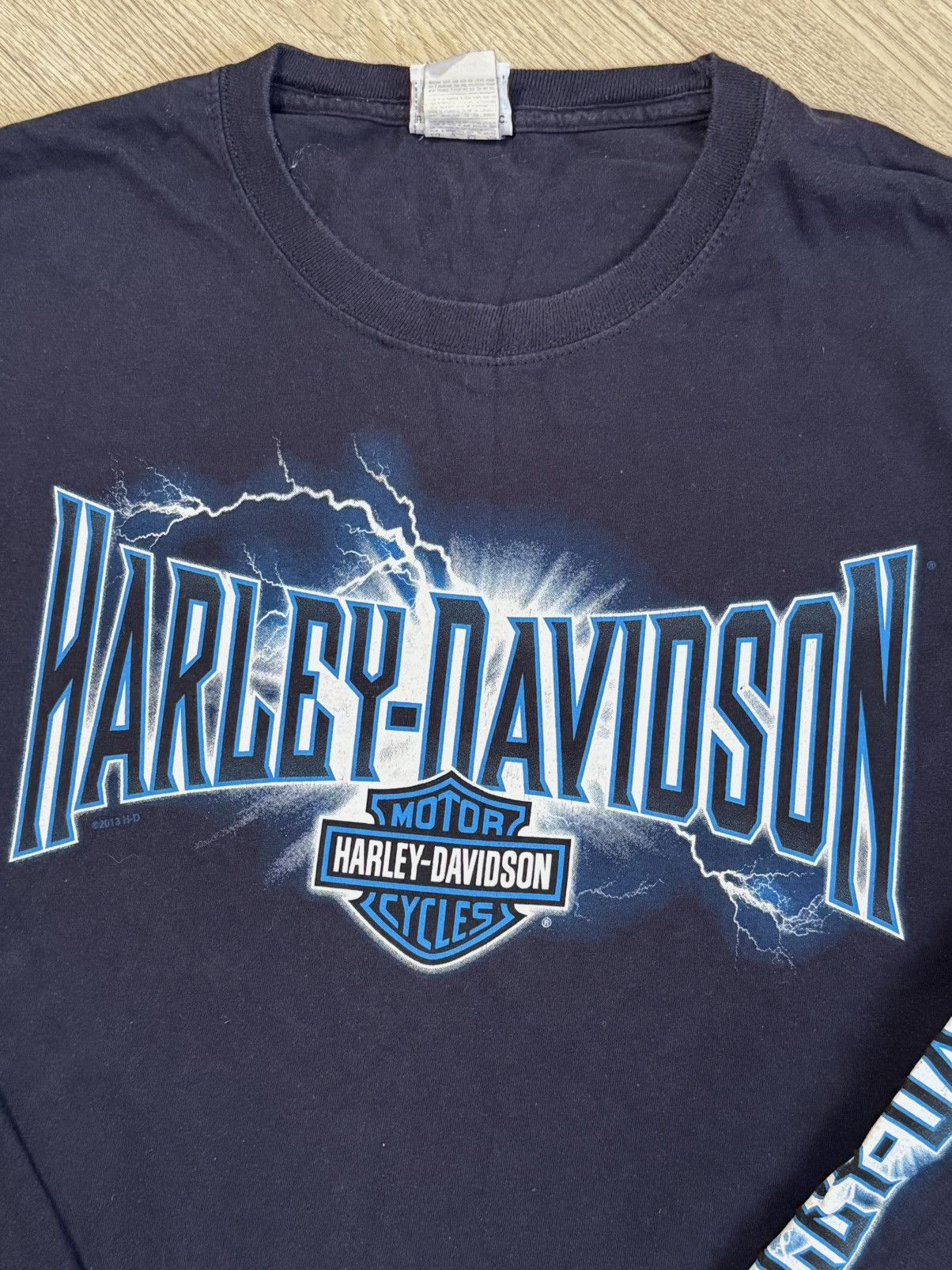Harley Davidson 🔷Harley Davidson Lightning Graphic Long sleeve T-shirt🔷 Size US L / EU 52-54 / 3 - 5 Thumbnail