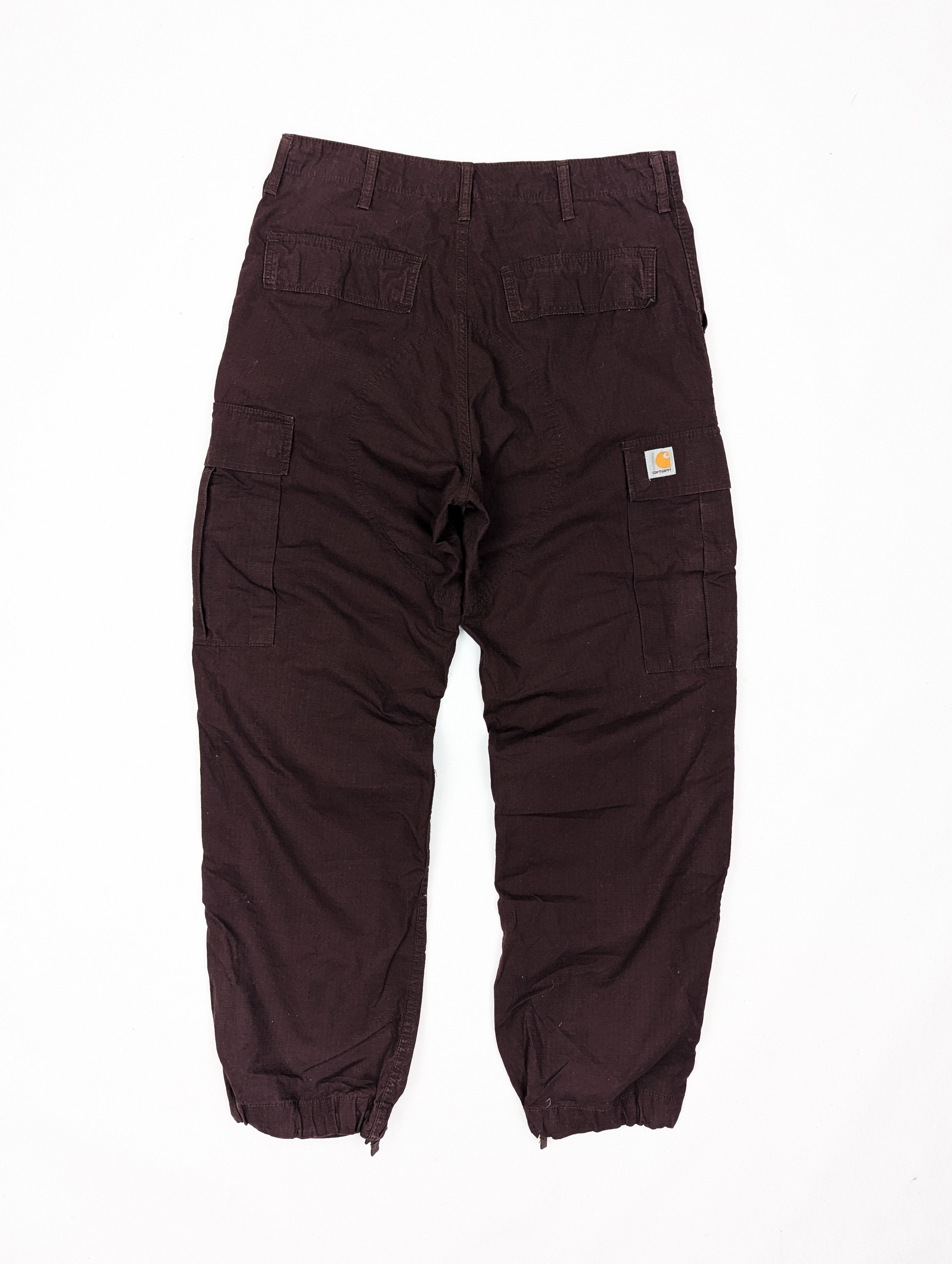 Carhartt Carhartt cargo pant burgundy 33/32 Size US 33 - 1 Thumbnail