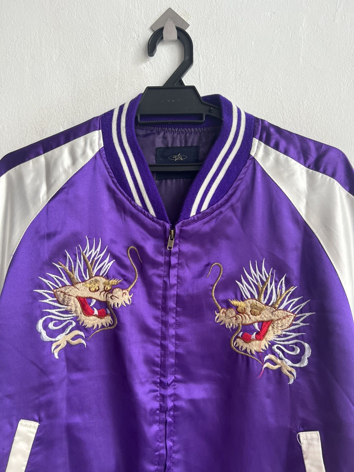 Karakuri Tamashii Vintage Karakuri Tamashi Dragon Embroidery Satin Sukajan Jkt Size US L / EU 52-54 / 3 - 5 Thumbnail